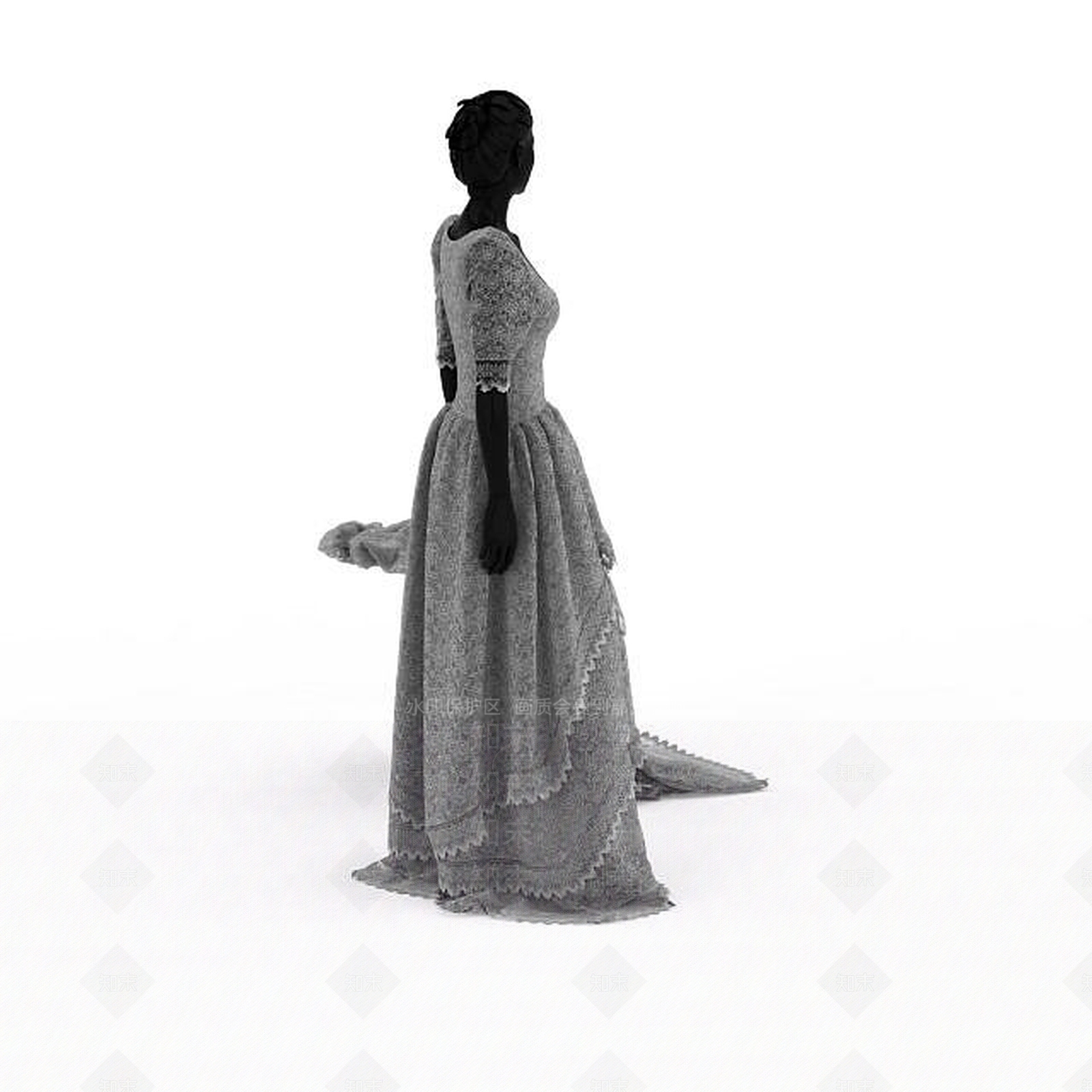 现代妆台妆凳3D模型下载【ID:1196486684】