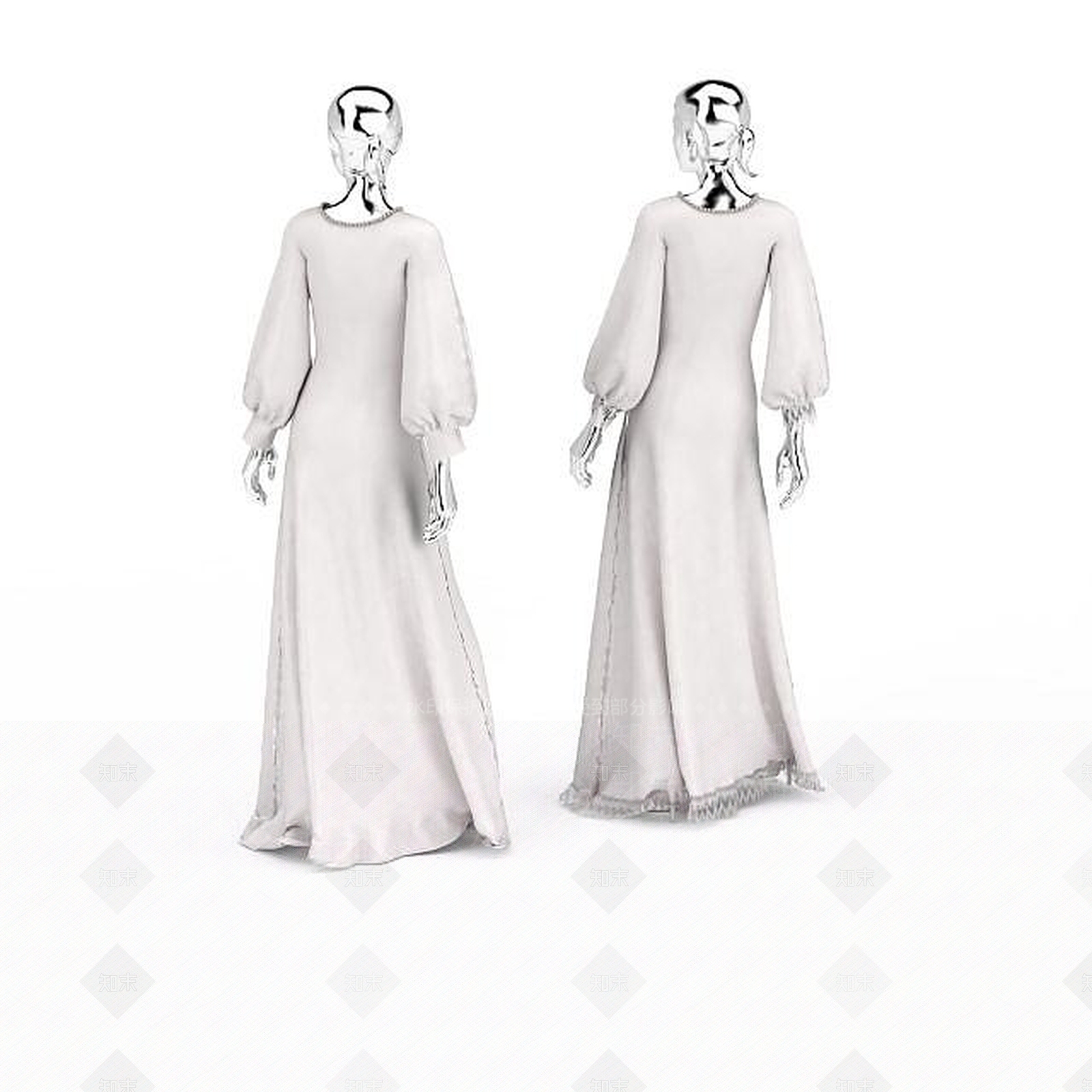 现代妆台妆凳3D模型下载【ID:1196486619】