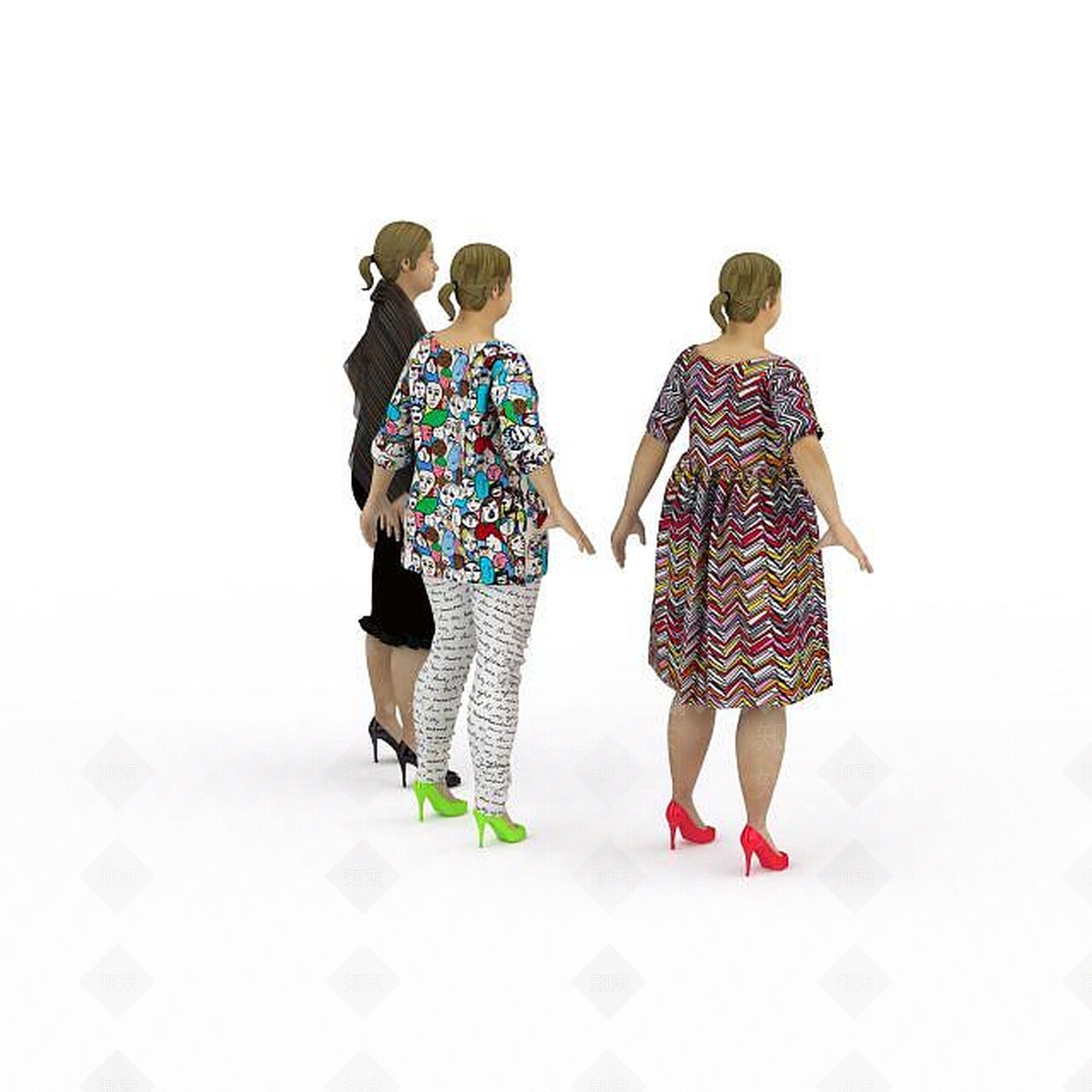 现代妆台妆凳3D模型下载【ID:1196486769】