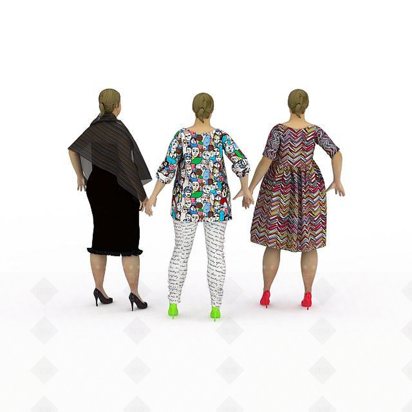 现代妆台妆凳3D模型下载【ID:1196486769】