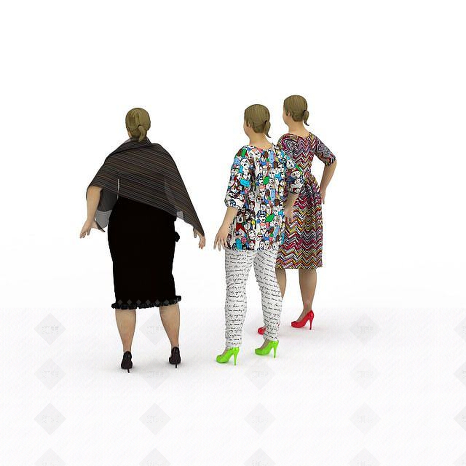 现代妆台妆凳3D模型下载【ID:1196486769】
