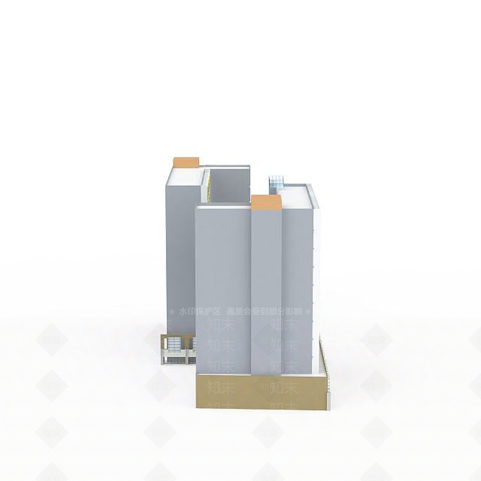 现代公共建筑3D模型下载【ID:1196494088】