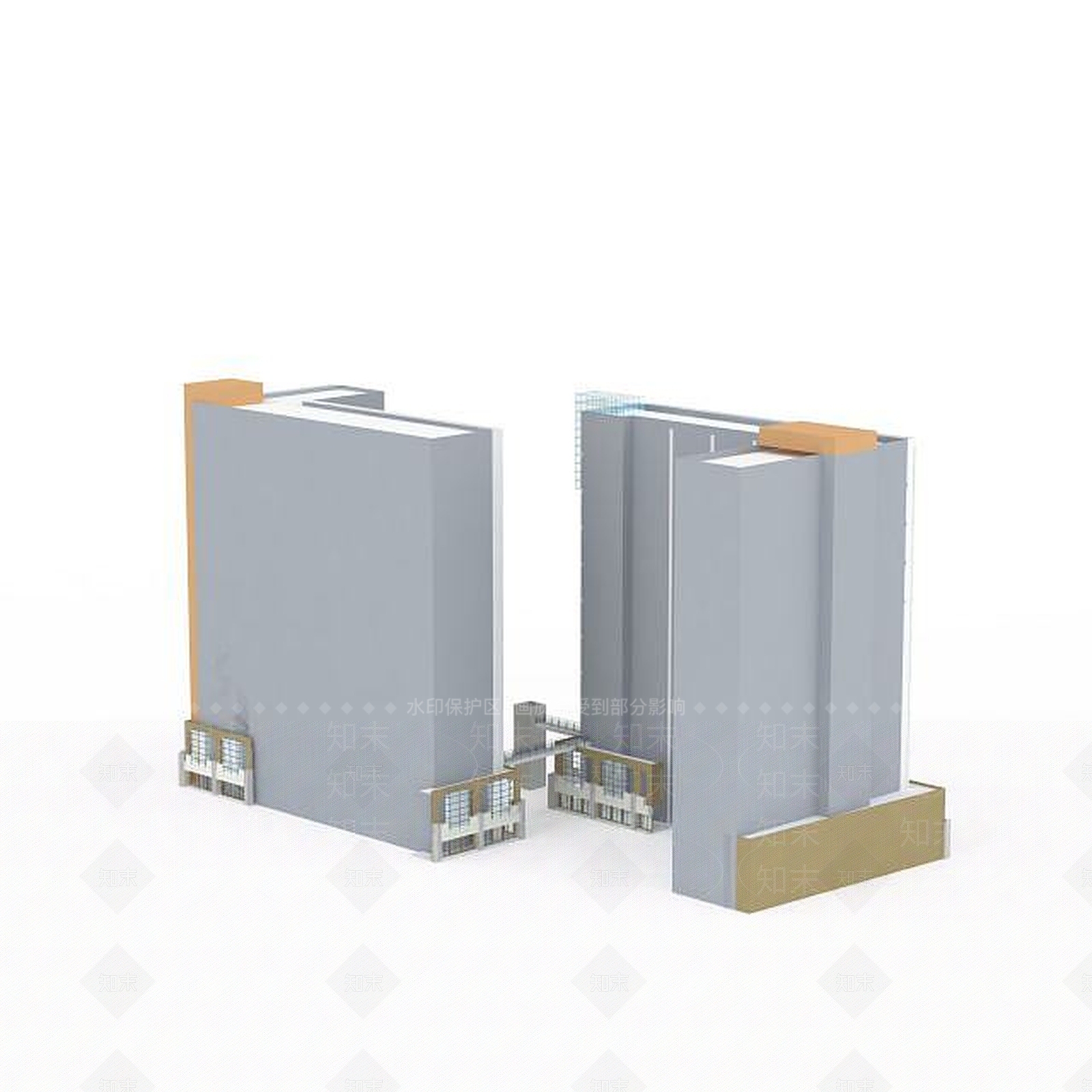 现代公共建筑3D模型下载【ID:1196494088】