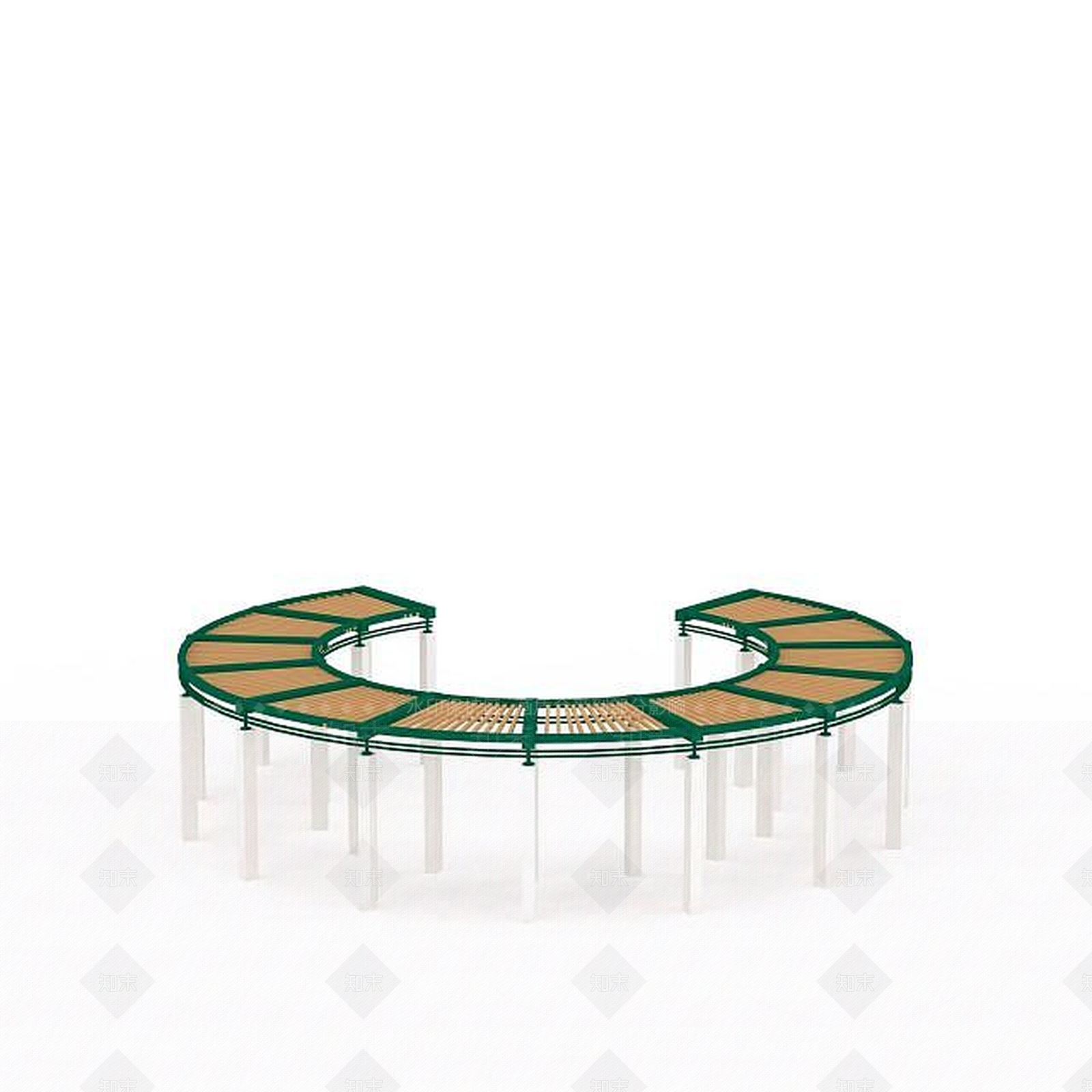 现代简单铁艺花架3D模型下载【ID:1196495019】