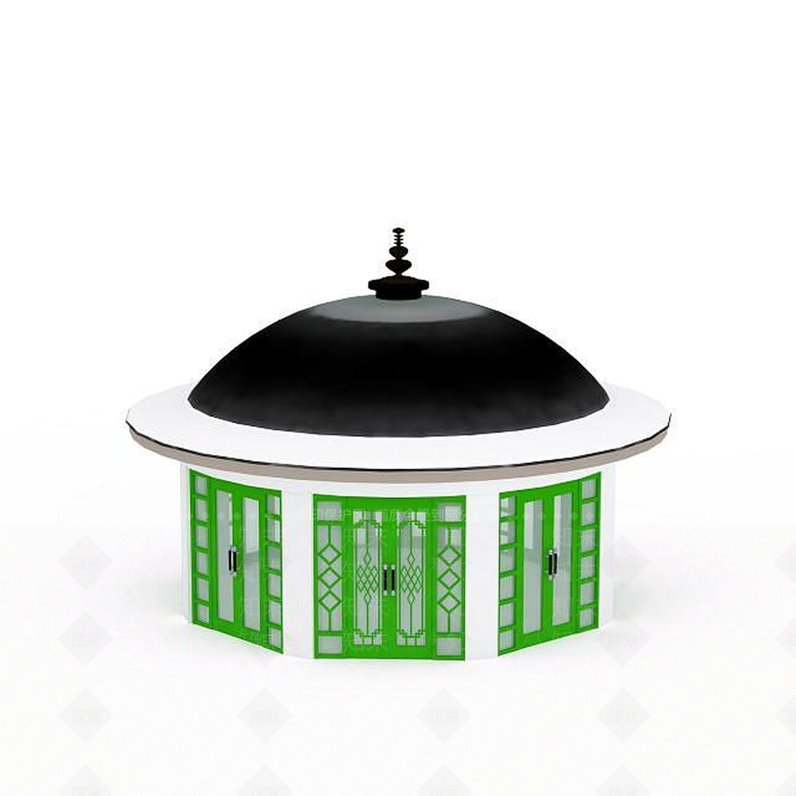 现代创意凉亭3D模型下载【ID:1196496847】