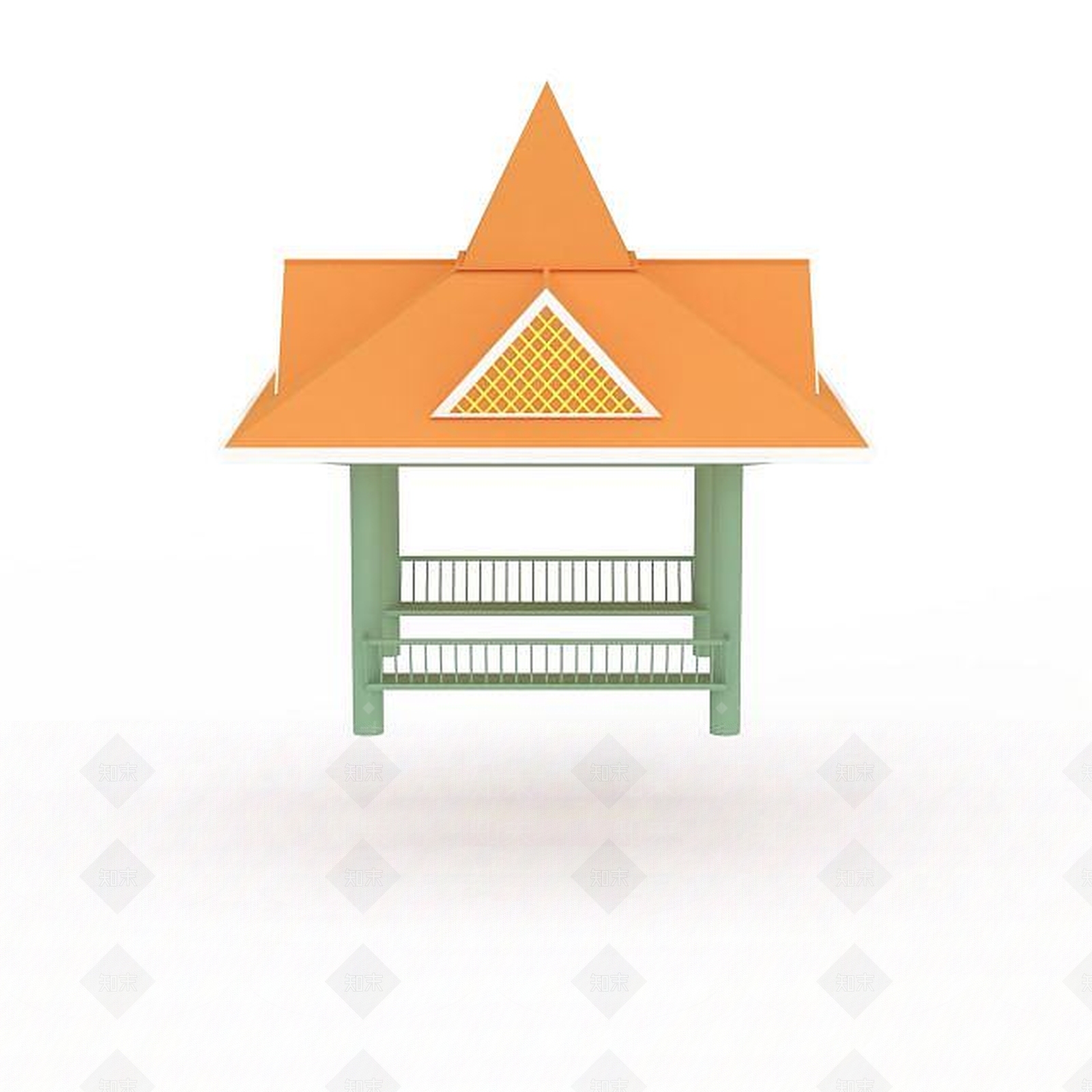 现代创意凉亭3D模型下载【ID:1196497485】