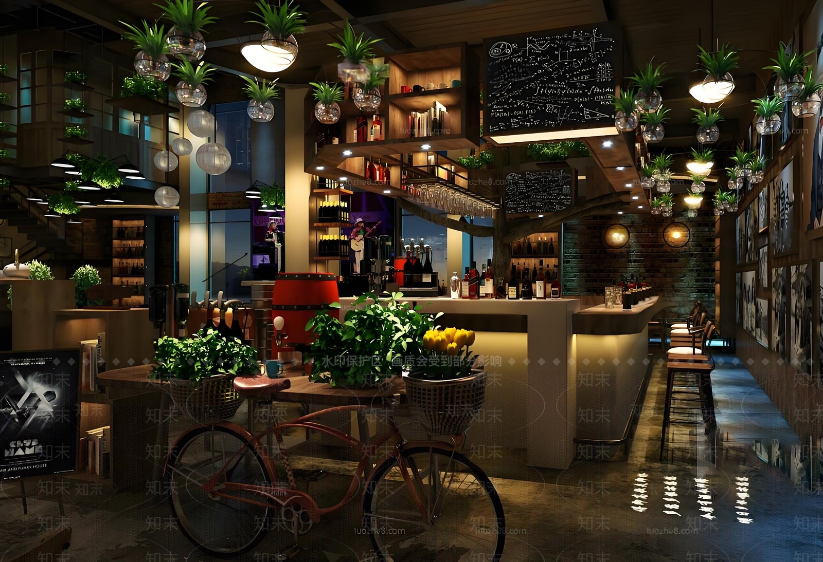 现代酒吧3D模型下载【ID:1196498466】