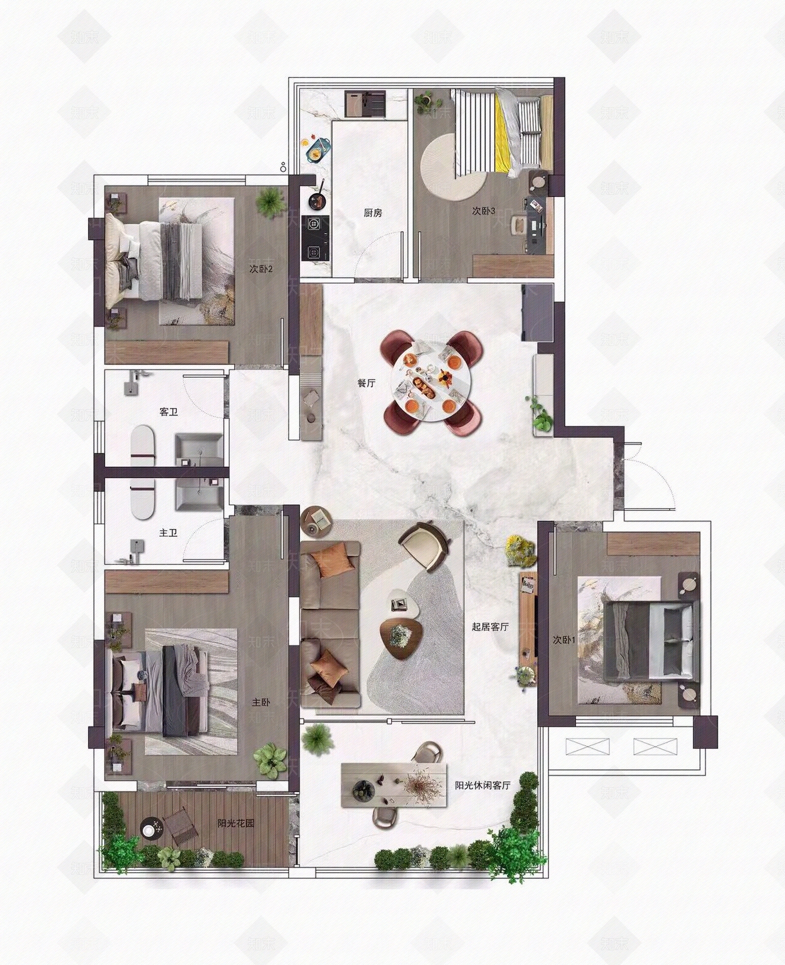 现代其它内景贴图下载【ID:1196500639】