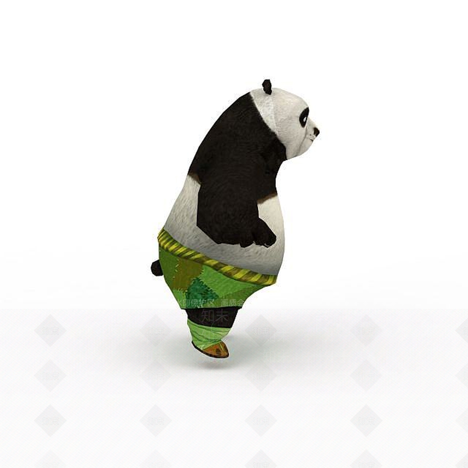 现代功夫熊猫3D模型下载【ID:1196500548】