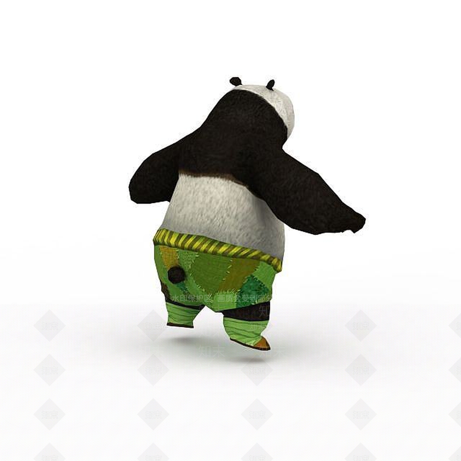 现代功夫熊猫3D模型下载【ID:1196500548】