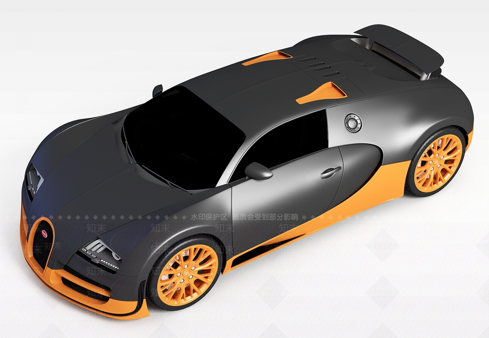 现代卡通汽车3D模型下载【ID:1196502035】