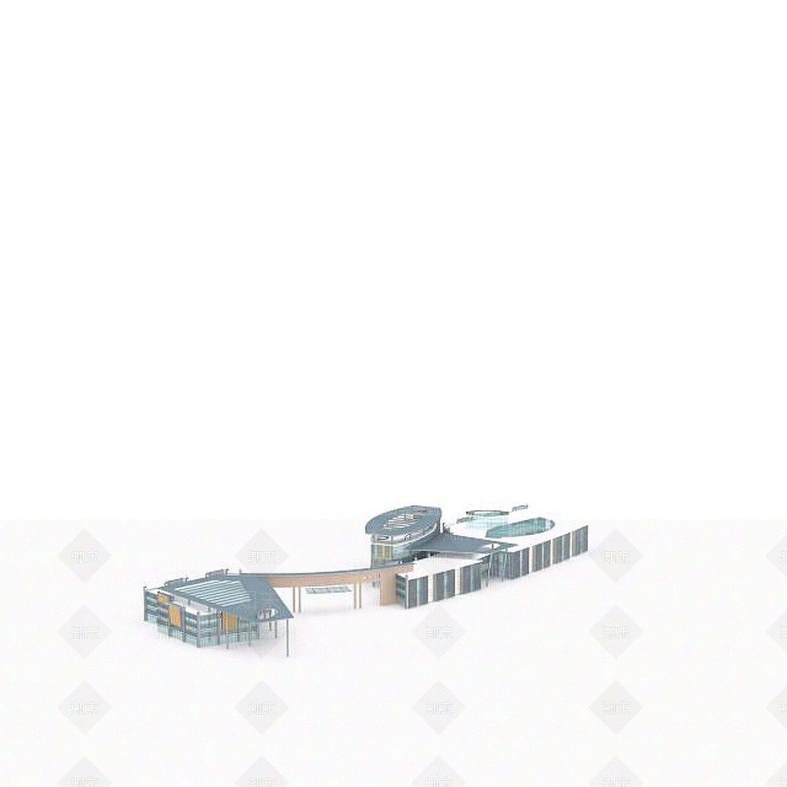 现代时尚建筑物3D模型下载【ID:1196502594】