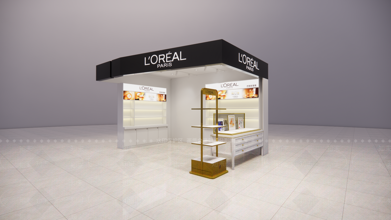 现代美妆店SU模型下载【ID:1196504010】