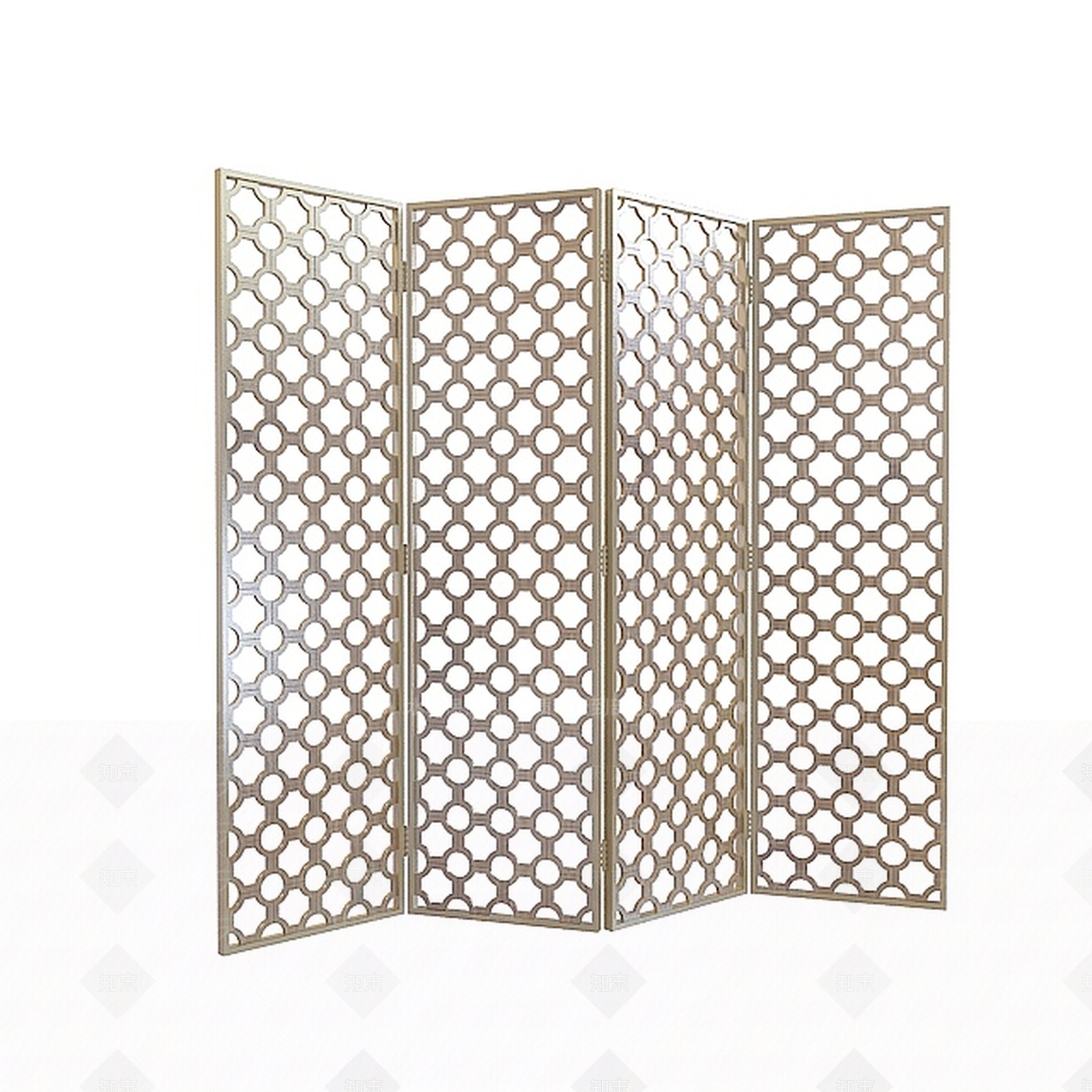 现代圆形镂空屏风3D模型下载【ID:1196505207】