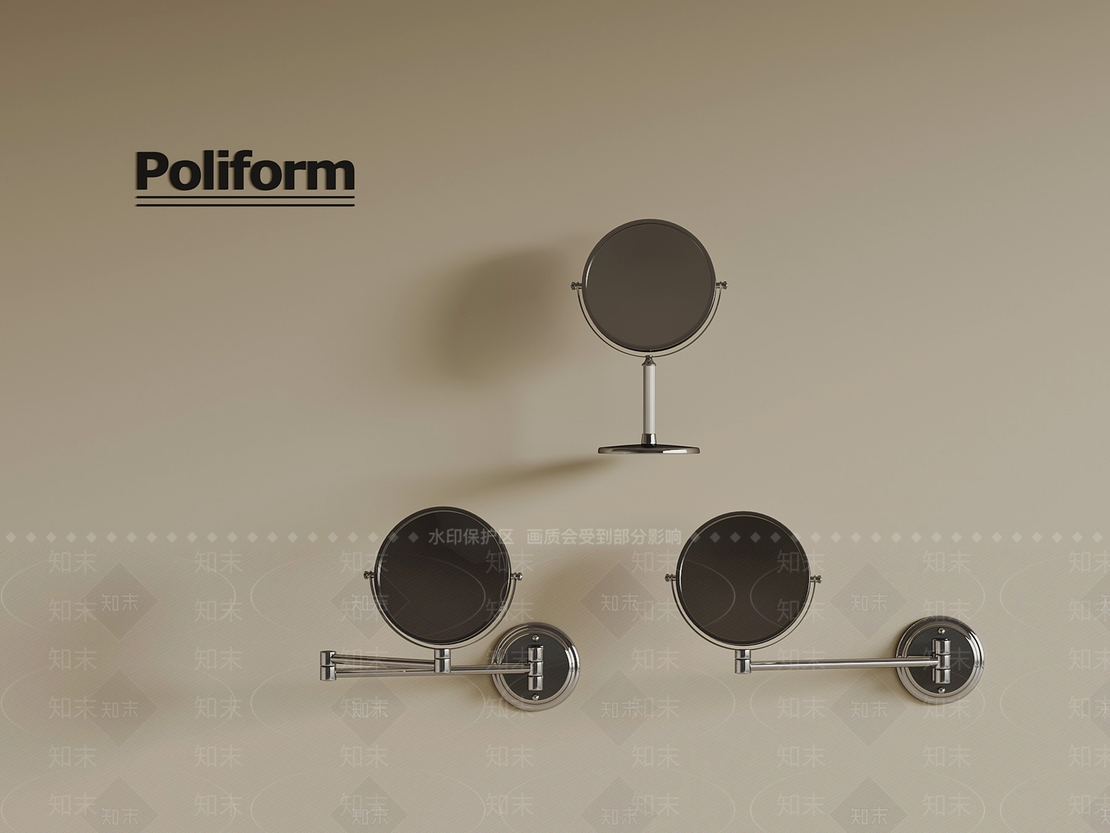 现代镜子SU模型下载【ID:1196505519】