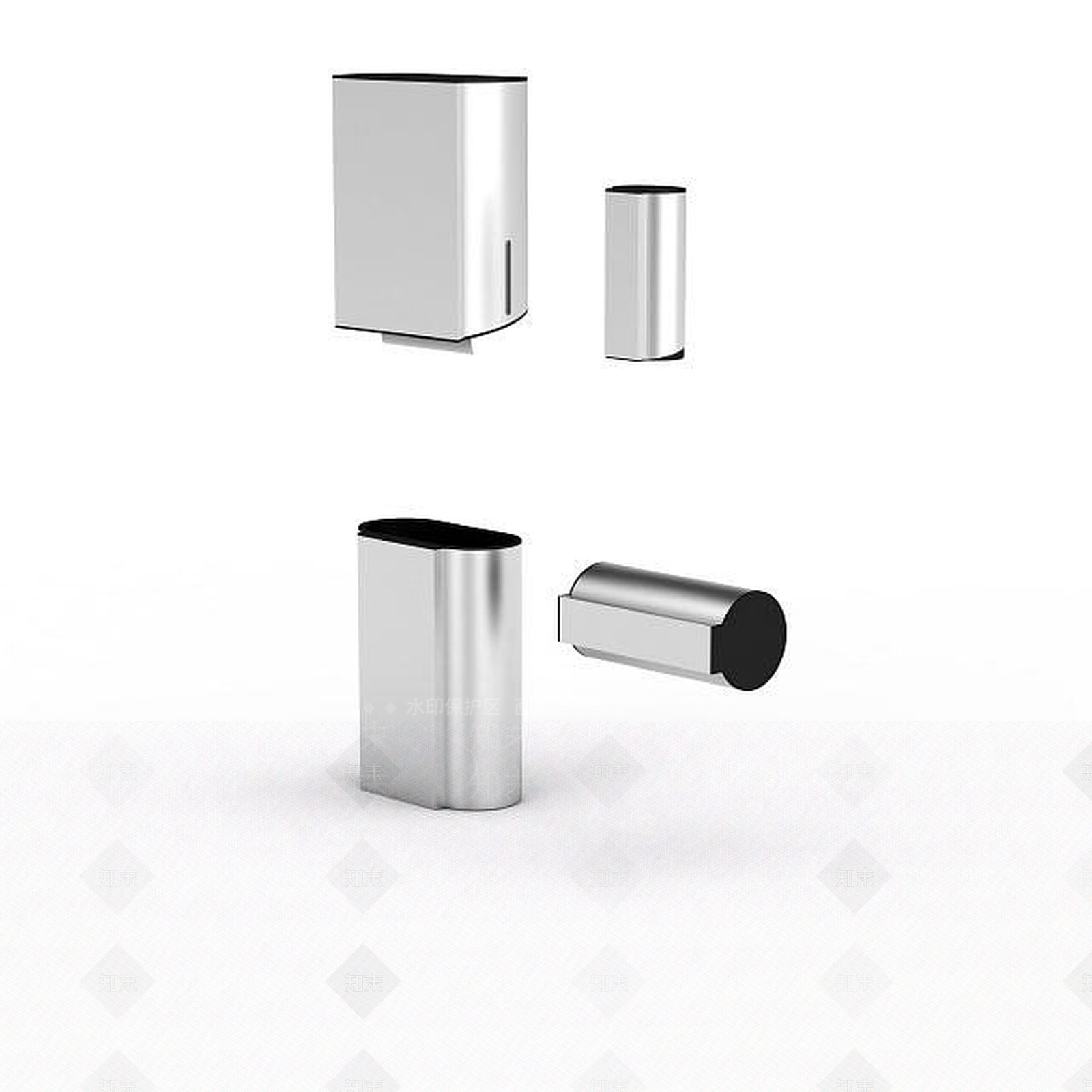 现代热水器组合3D模型下载【ID:1196506590】