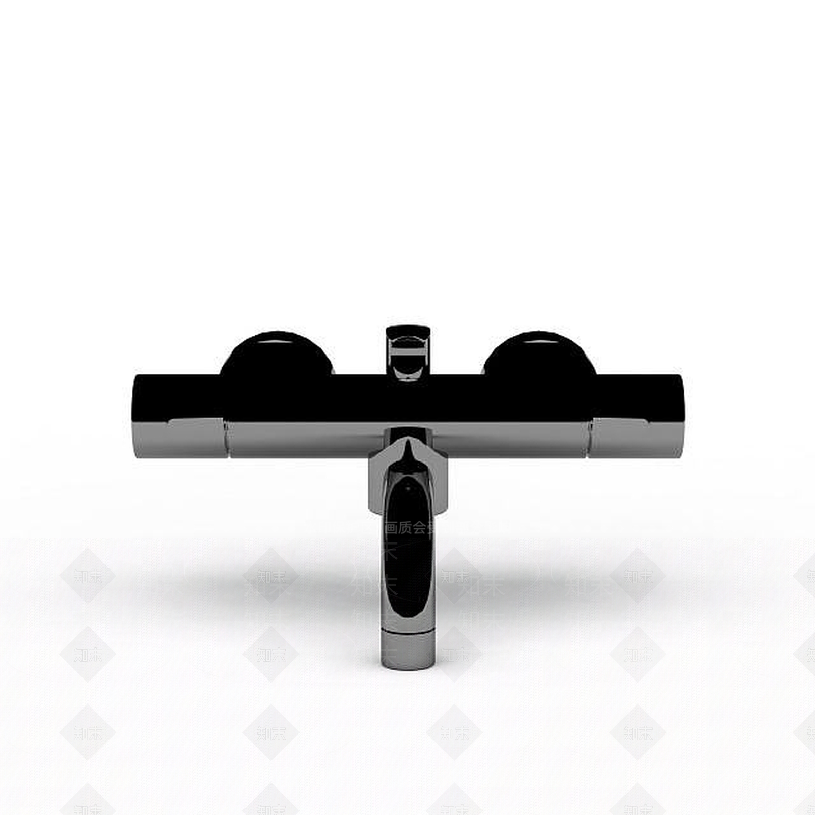 现代黑色阀门3D模型下载【ID:1196507074】