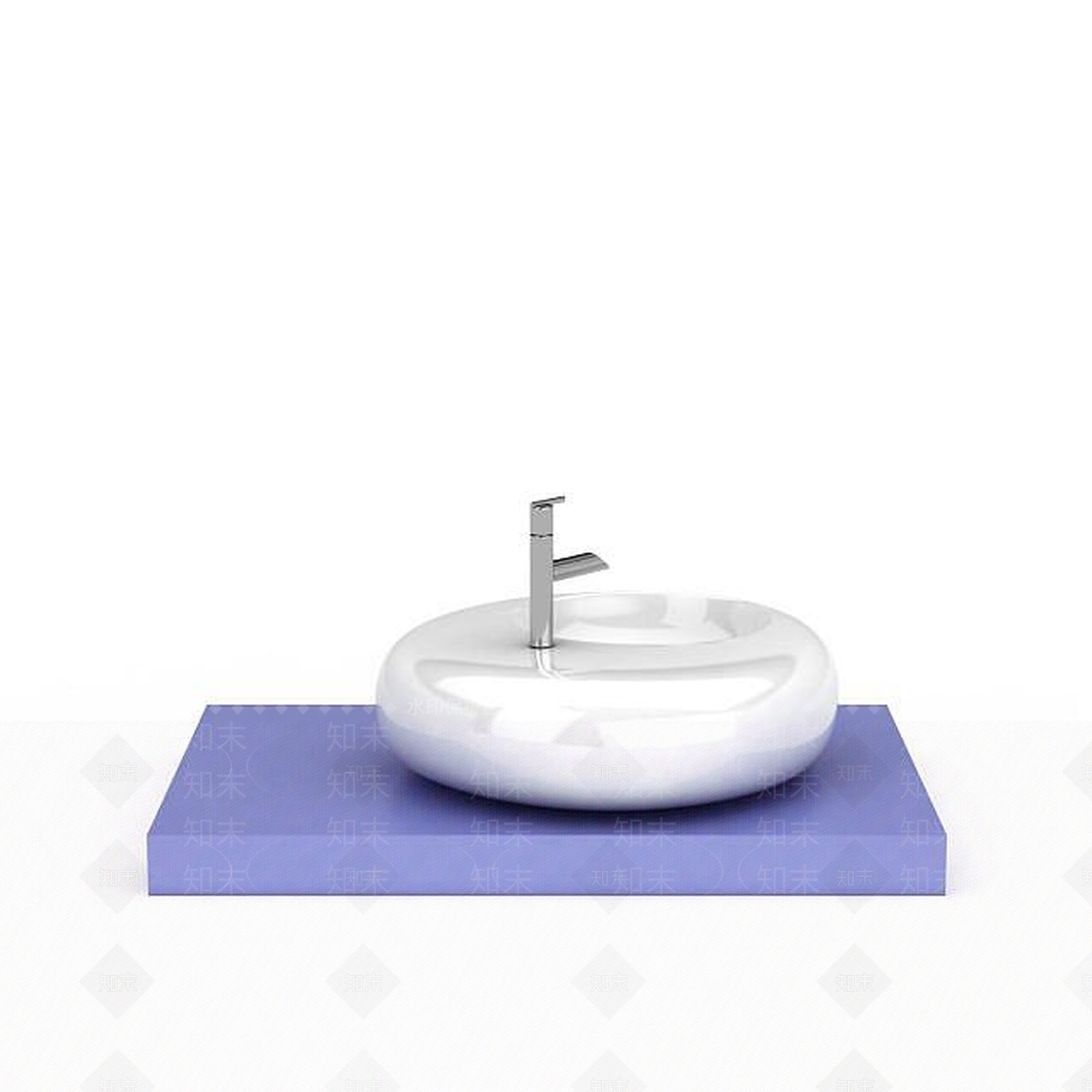 现代简约洗面盆3D模型下载【ID:1196507206】