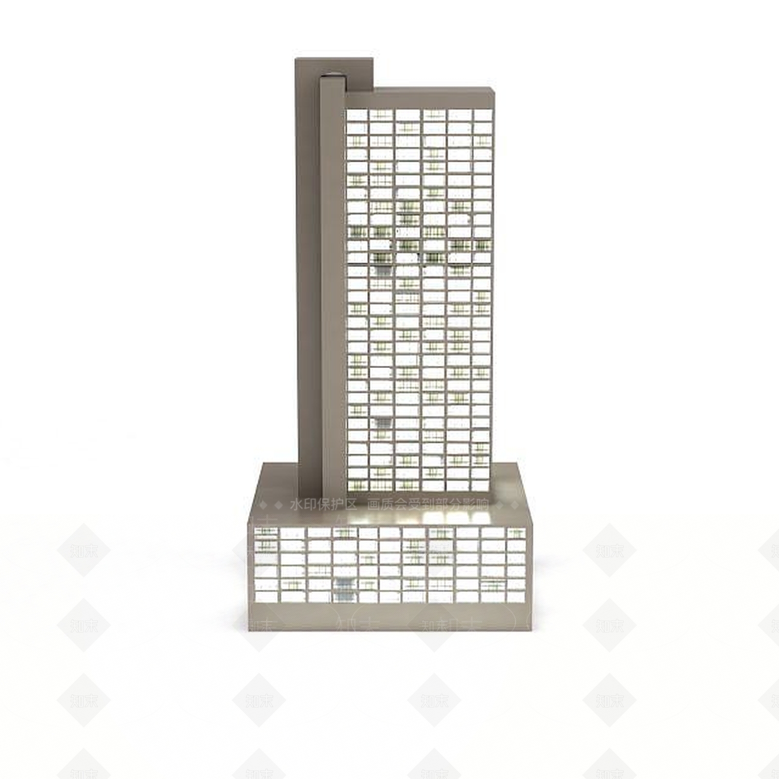 现代摩登大楼3D模型下载【ID:1196507796】