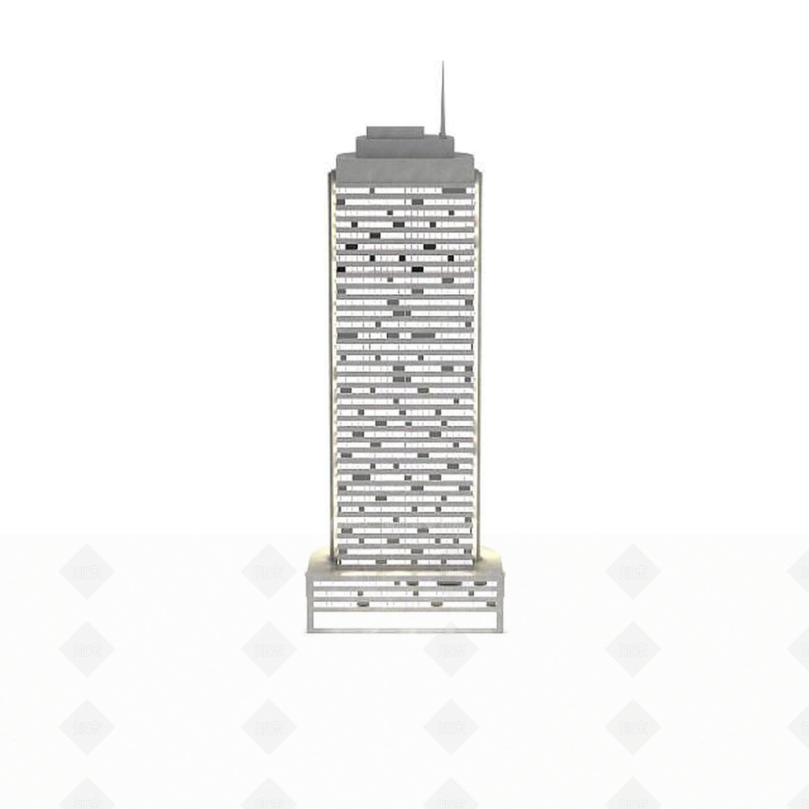 现代台湾夜景楼3D模型下载【ID:1196507951】