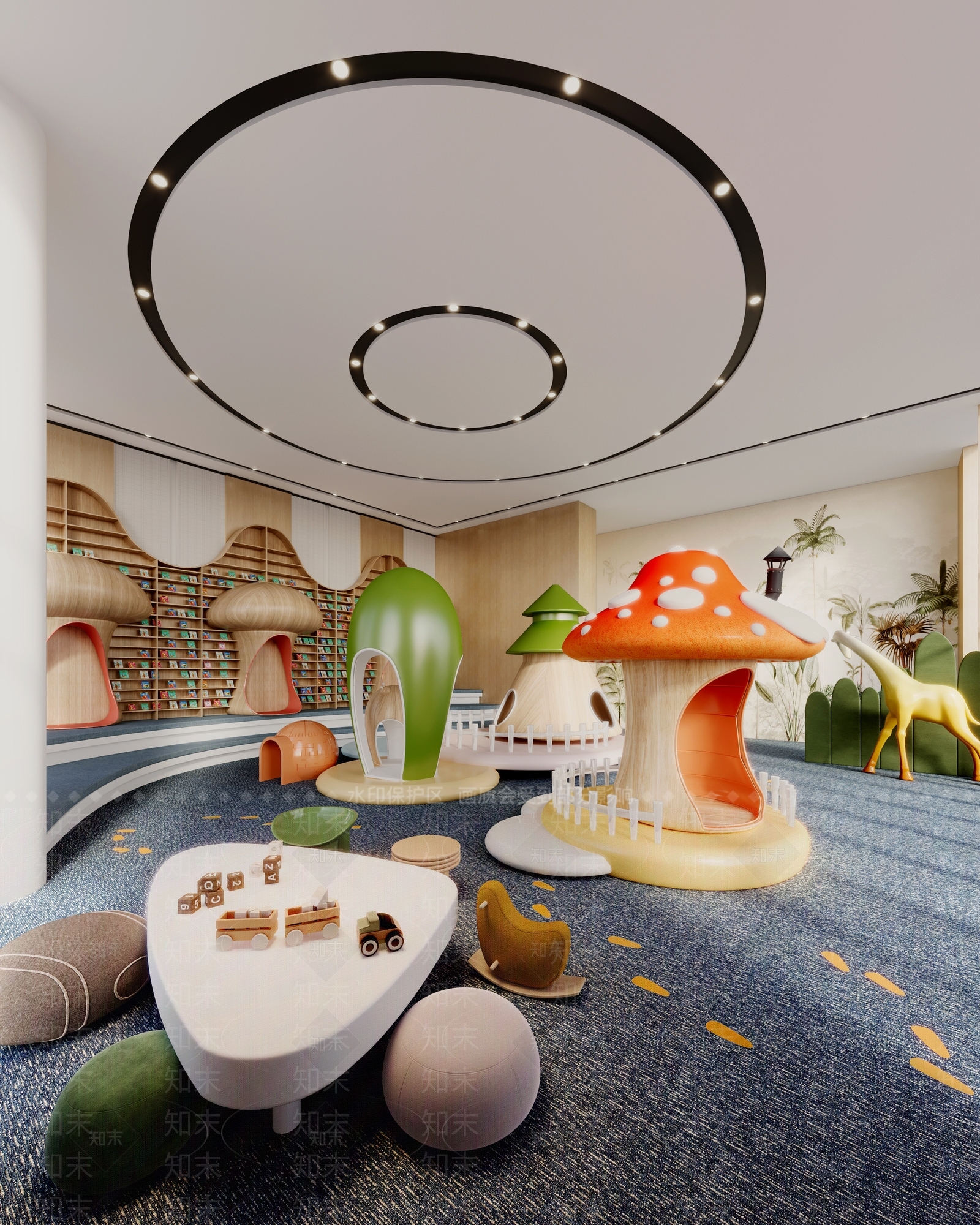 现代儿童活动空间SU模型下载【ID:1196509905】