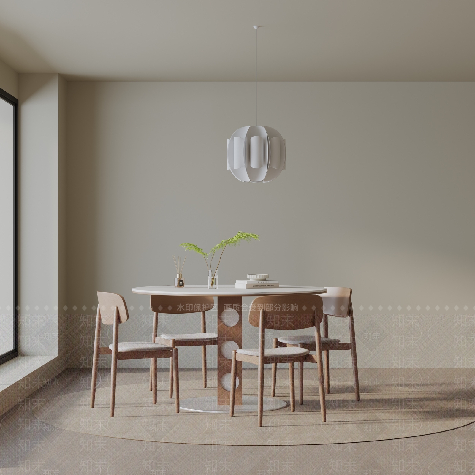 现代餐桌3D模型下载【ID:1196510045】