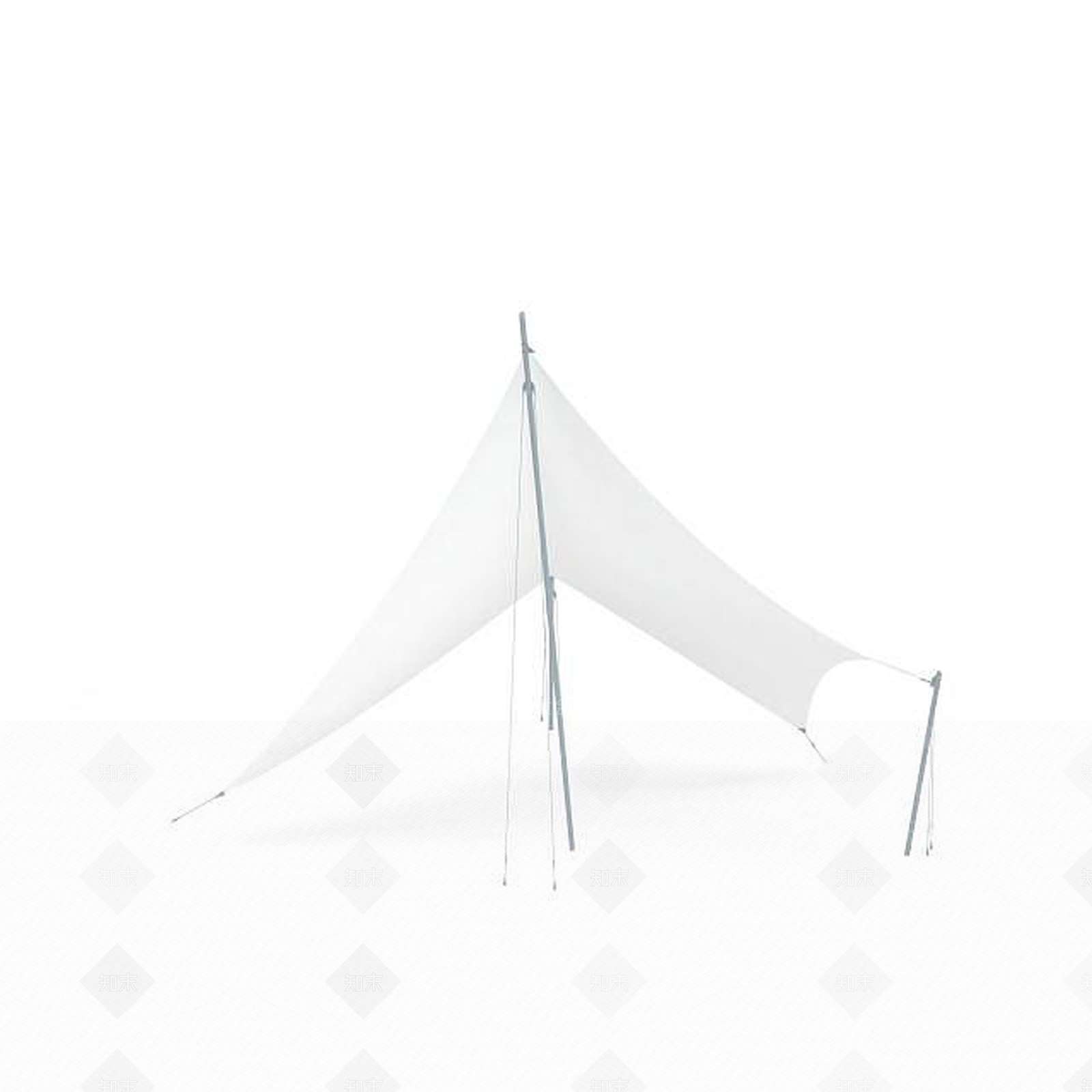 现代张拉膜3D模型下载【ID:1196510459】