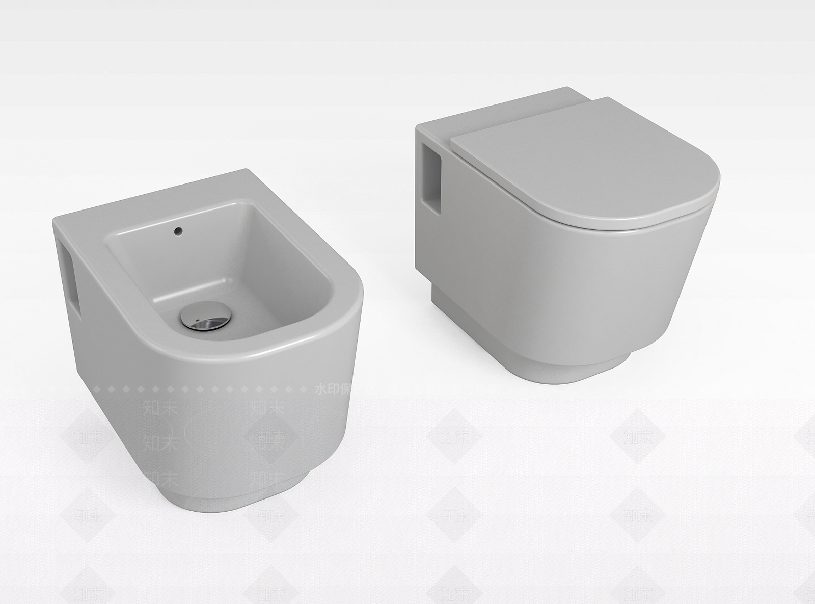 现代坐便器3D模型下载【ID:1196512441】