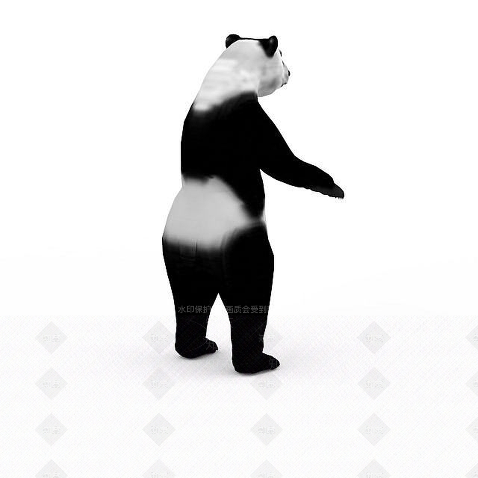 现代大熊猫3D模型下载【ID:1196512645】