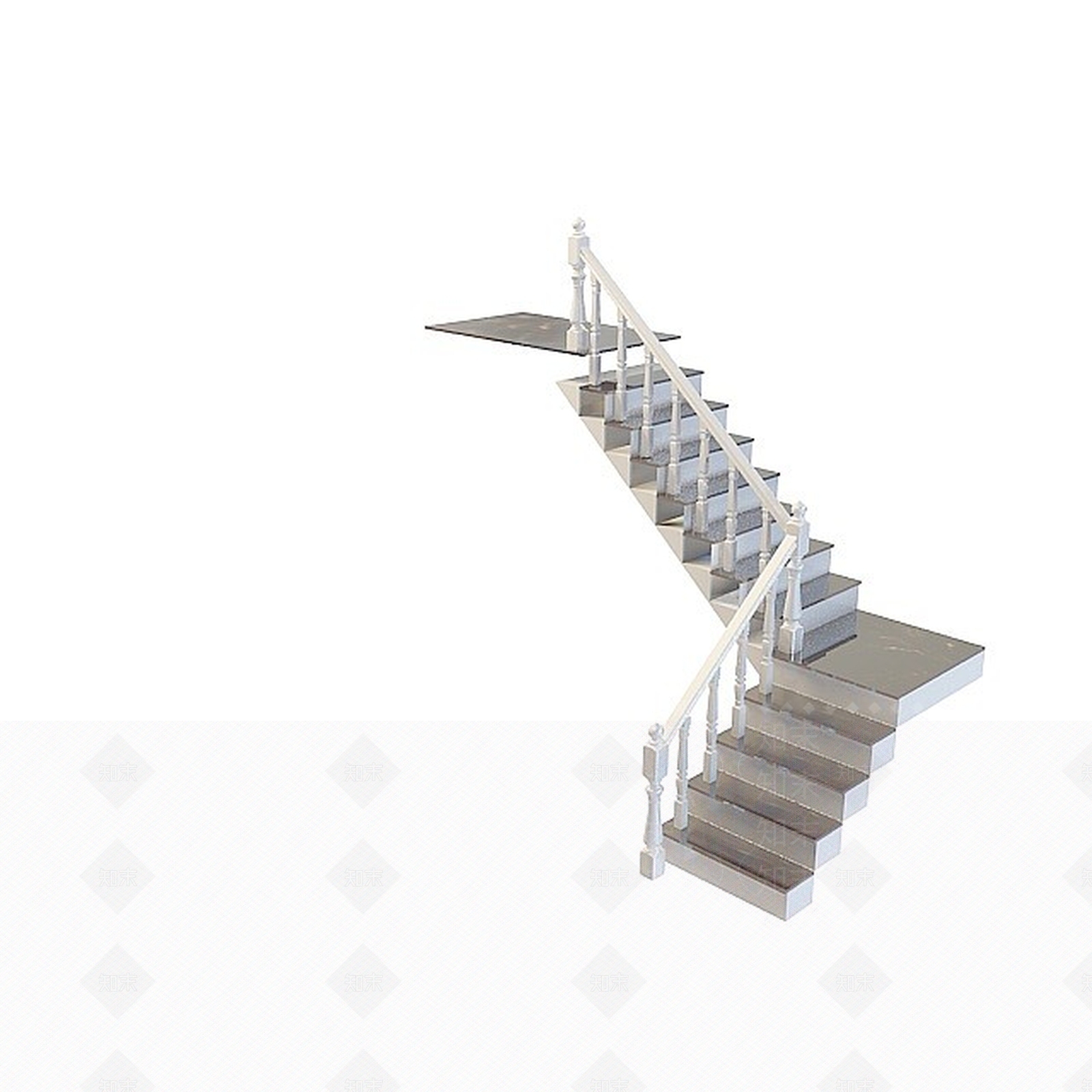 欧式古典欧式楼梯3D模型下载【ID:1196512712】