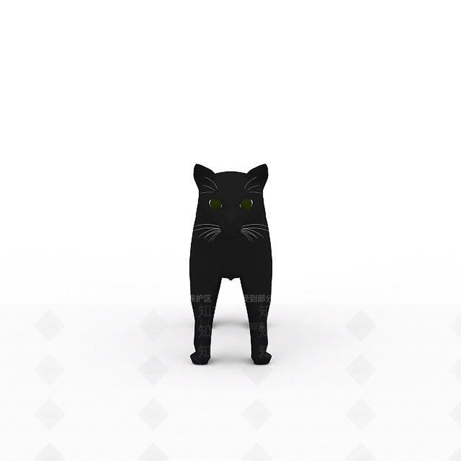 现代黑猫3D模型下载【ID:1196512756】