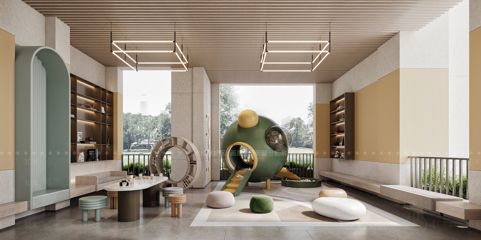 现代儿童活动空间SU模型下载【ID:1196513346】