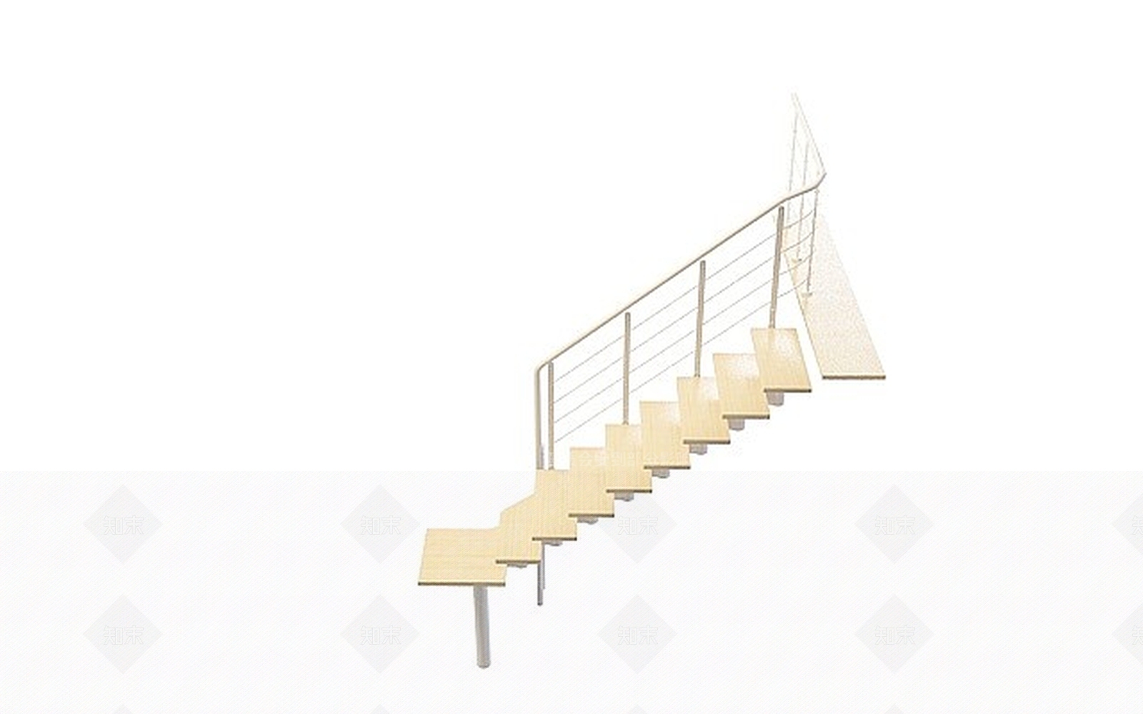 现代楼梯3D模型下载【ID:1196513091】