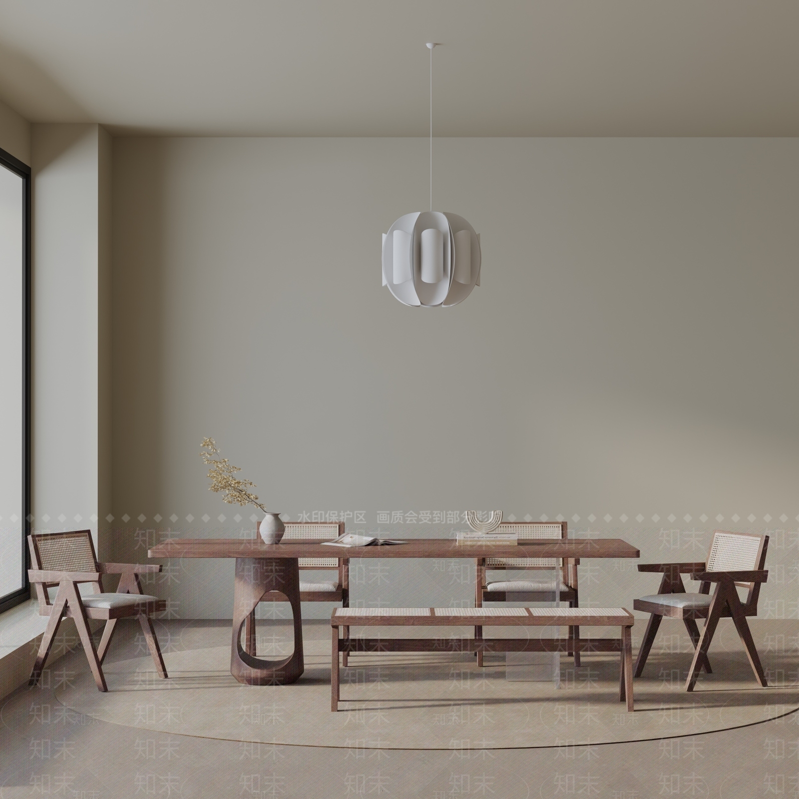 现代餐桌3D模型下载【ID:1196514521】