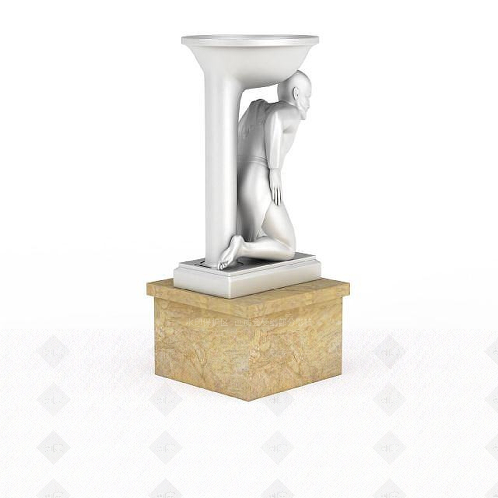 现代卫浴喷水台3D模型下载【ID:1196515772】