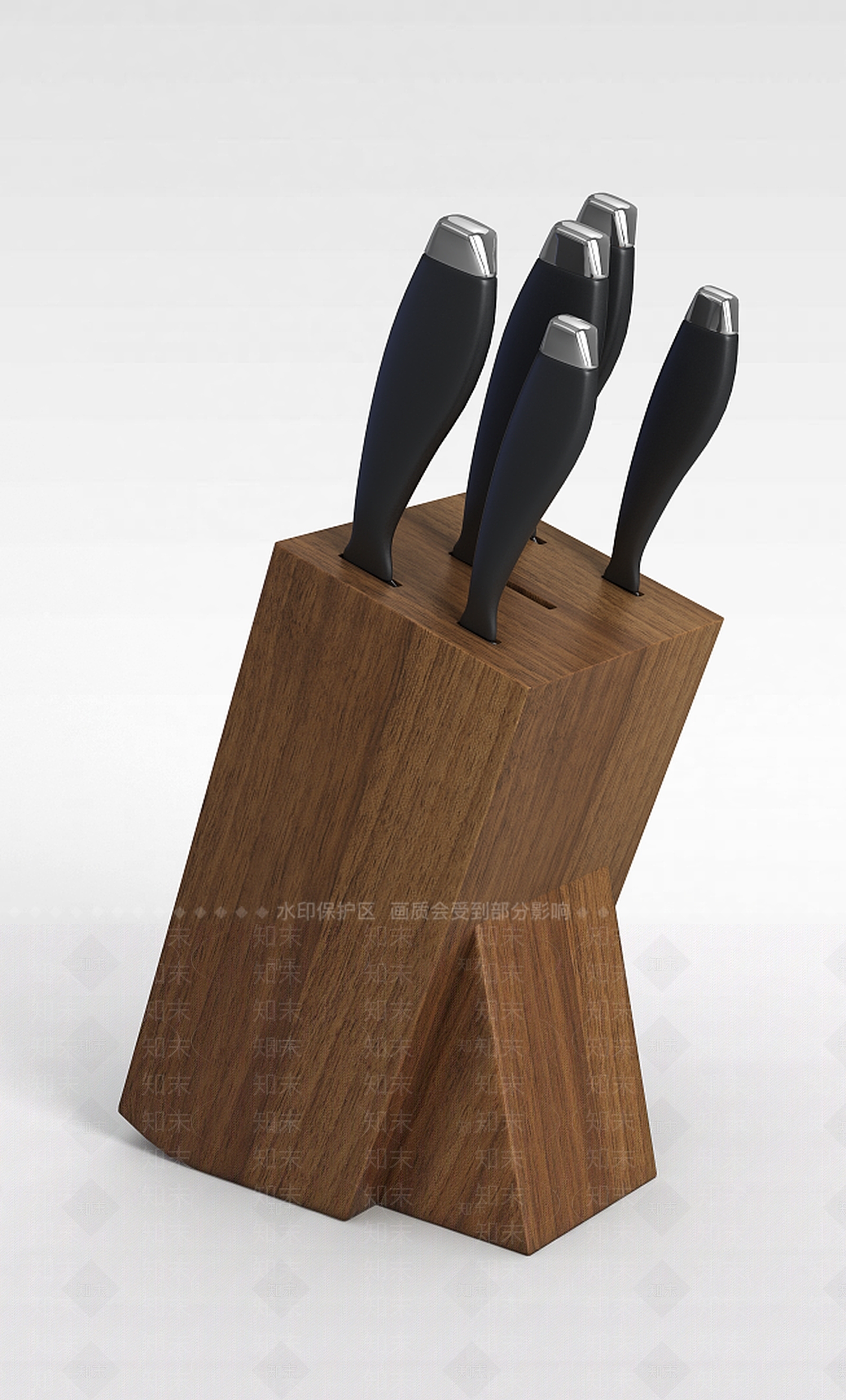现代木质刀具盒3D模型下载【ID:1196517494】