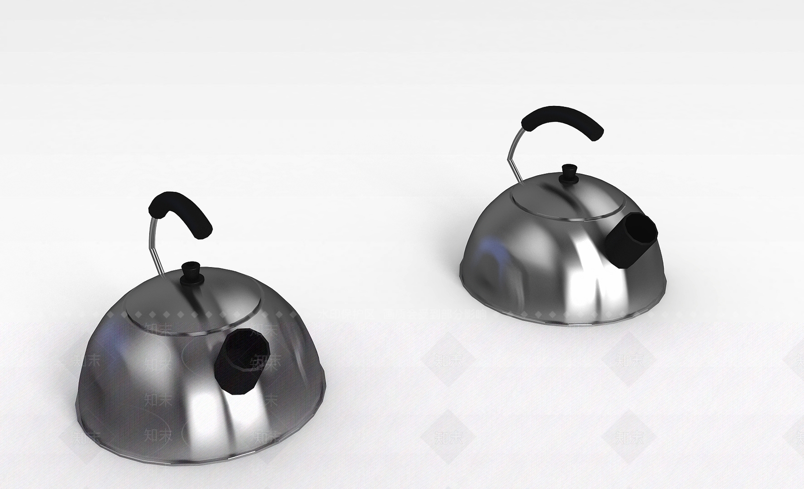 现代不锈钢热水壶3D模型下载【ID:1196517941】