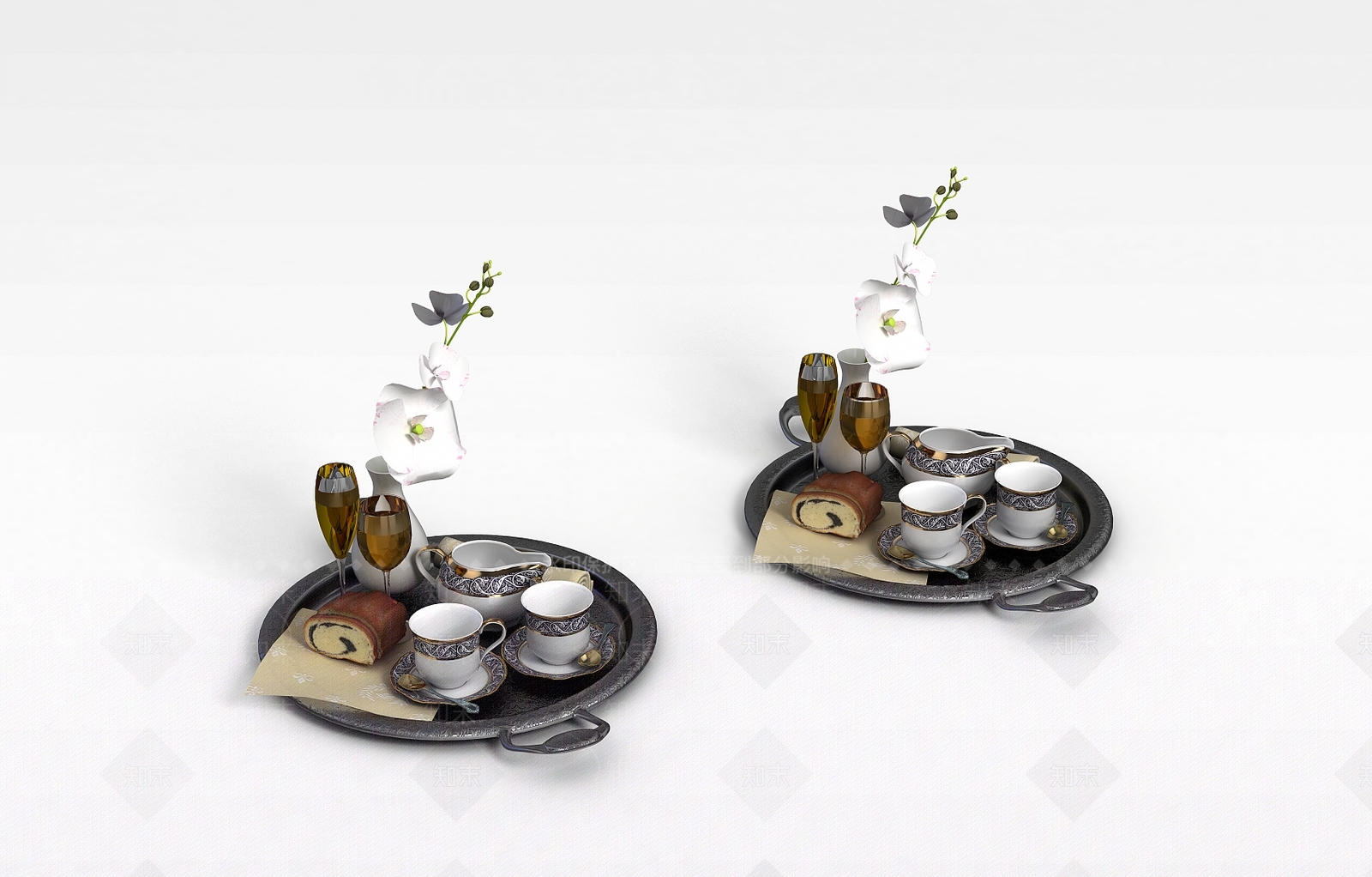 现代精美咖啡杯3D模型下载【ID:1196518444】