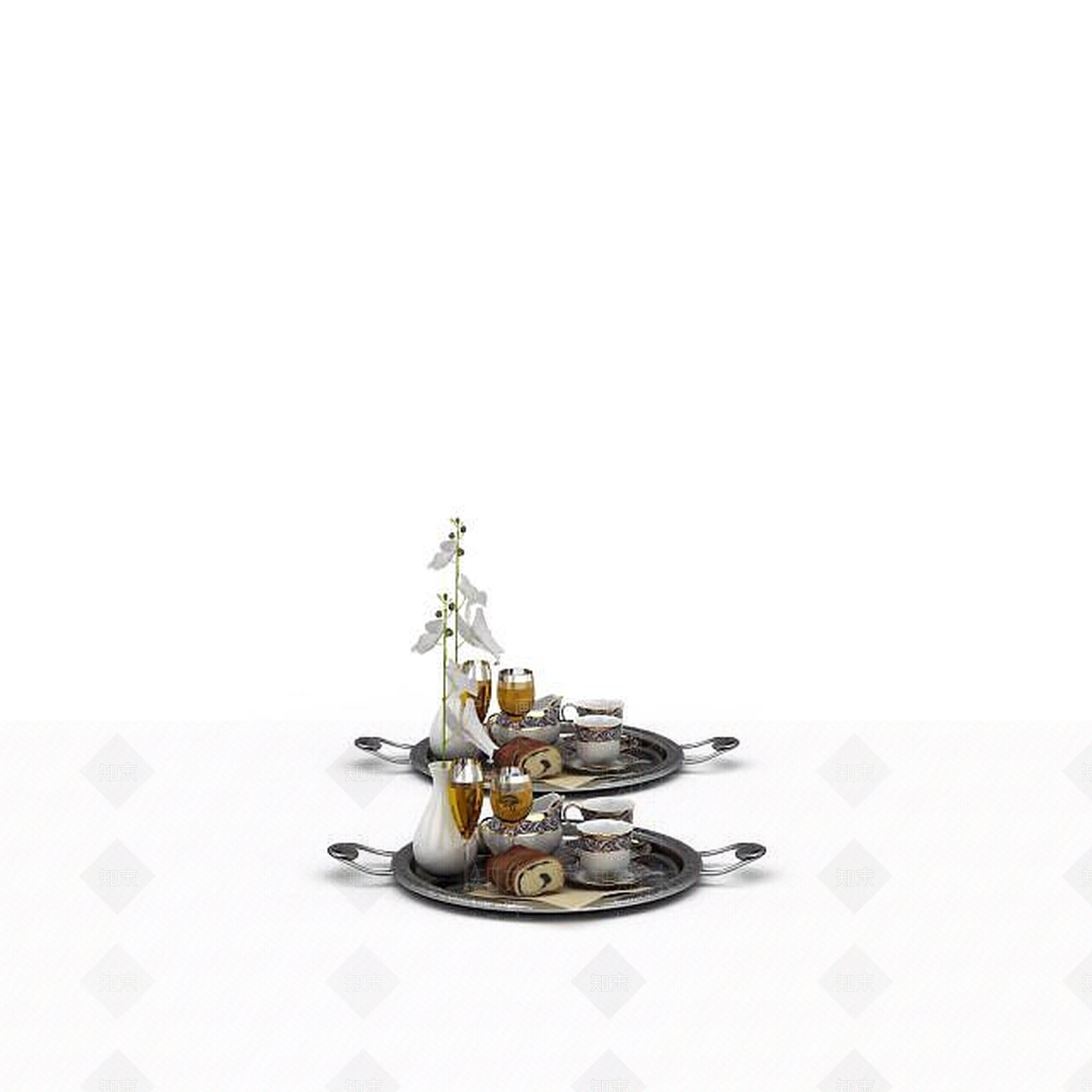 现代精美咖啡杯3D模型下载【ID:1196518444】