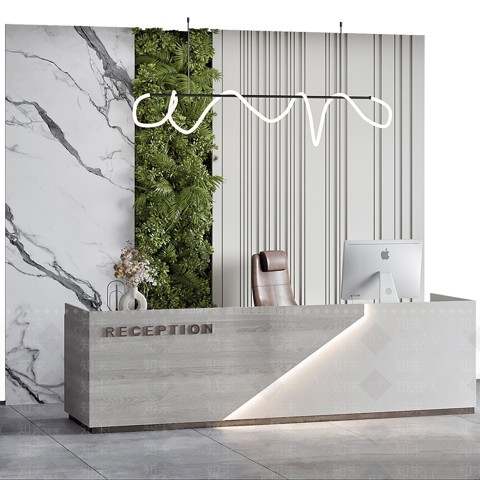 办公桌椅3D模型下载【ID:1196520287】