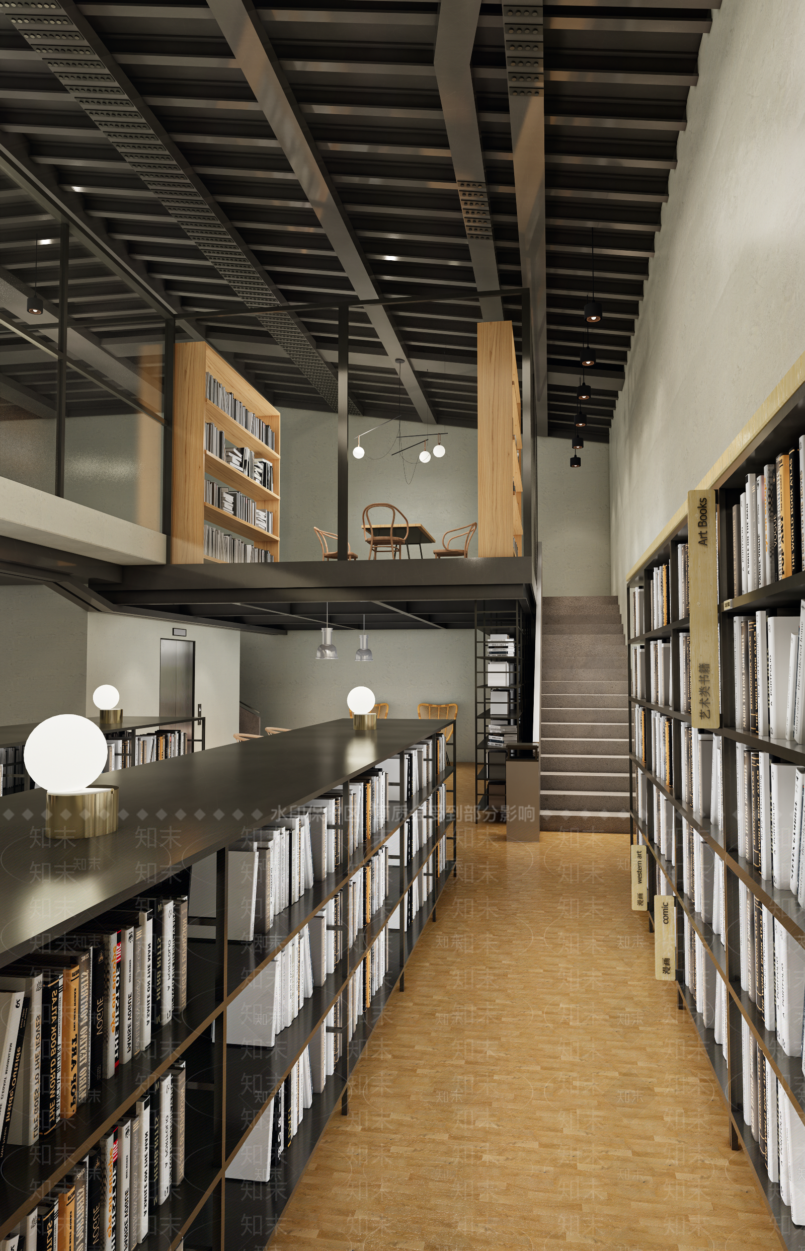 工业现代书店SU模型下载【ID:1196521685】