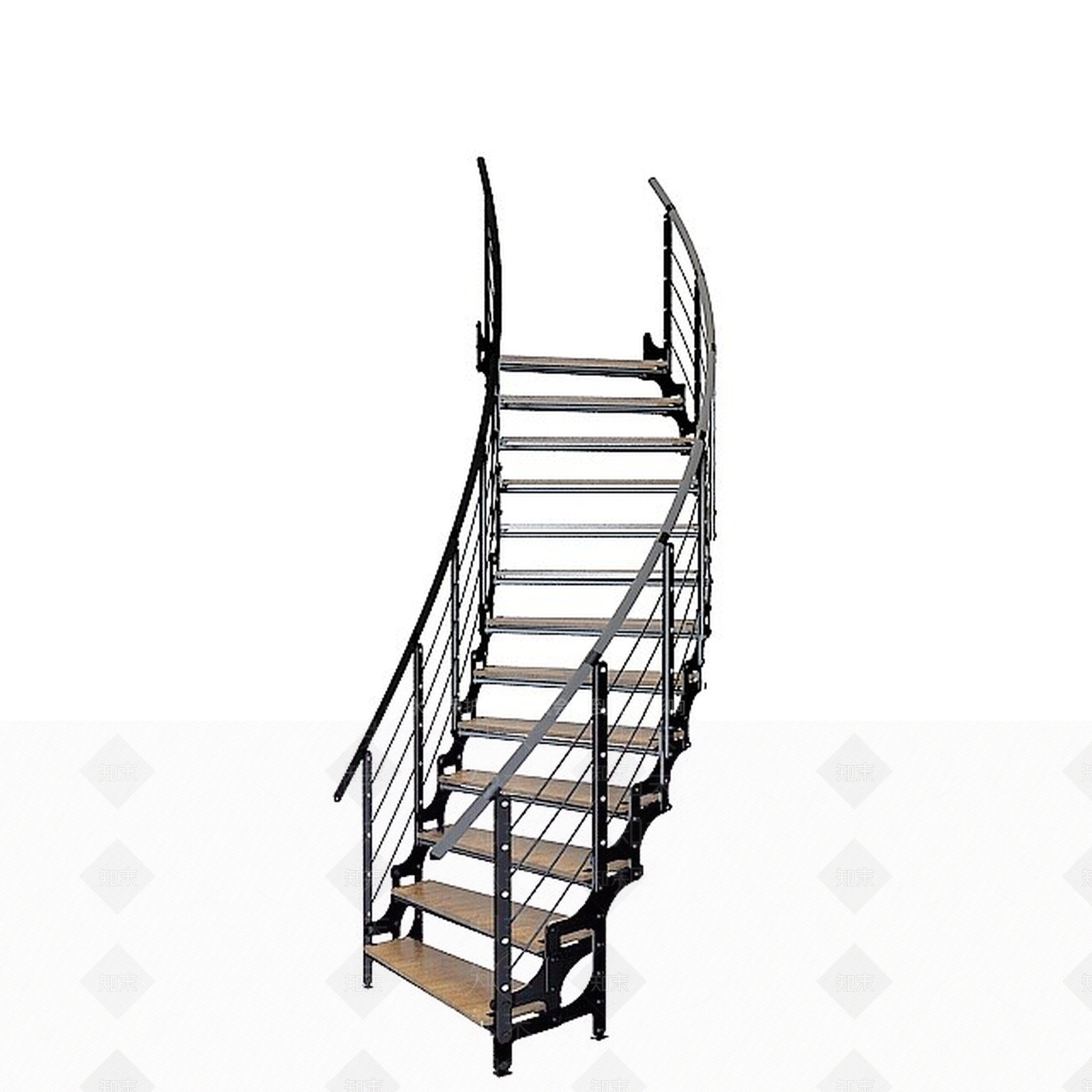 现代楼梯3D模型下载【ID:1196521714】