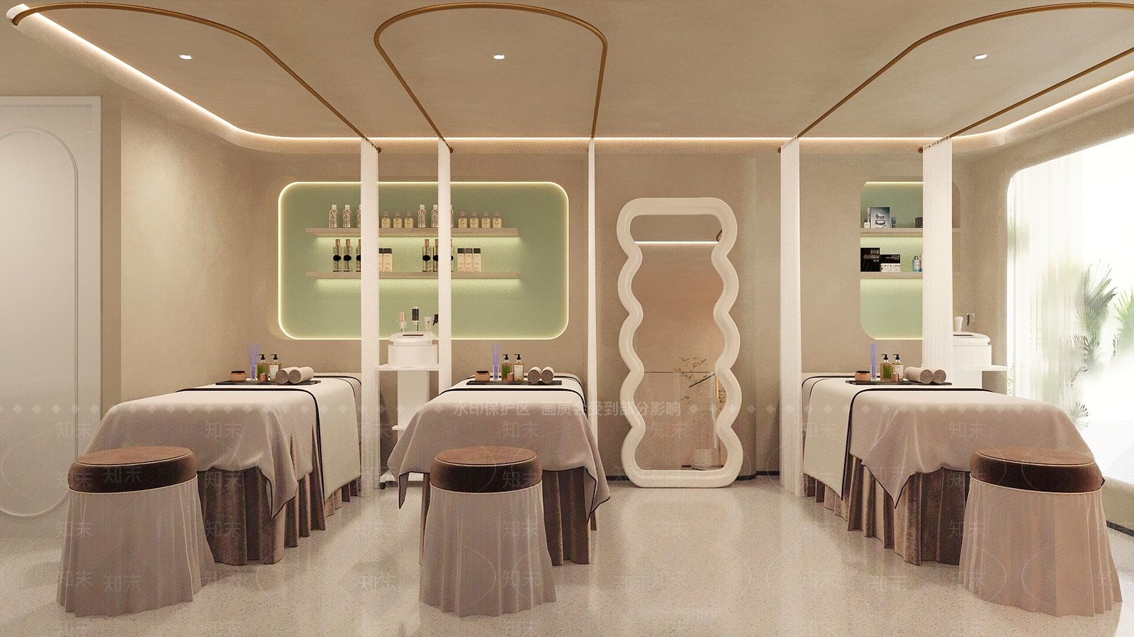 现代足浴店3D模型下载【ID:1196523067】