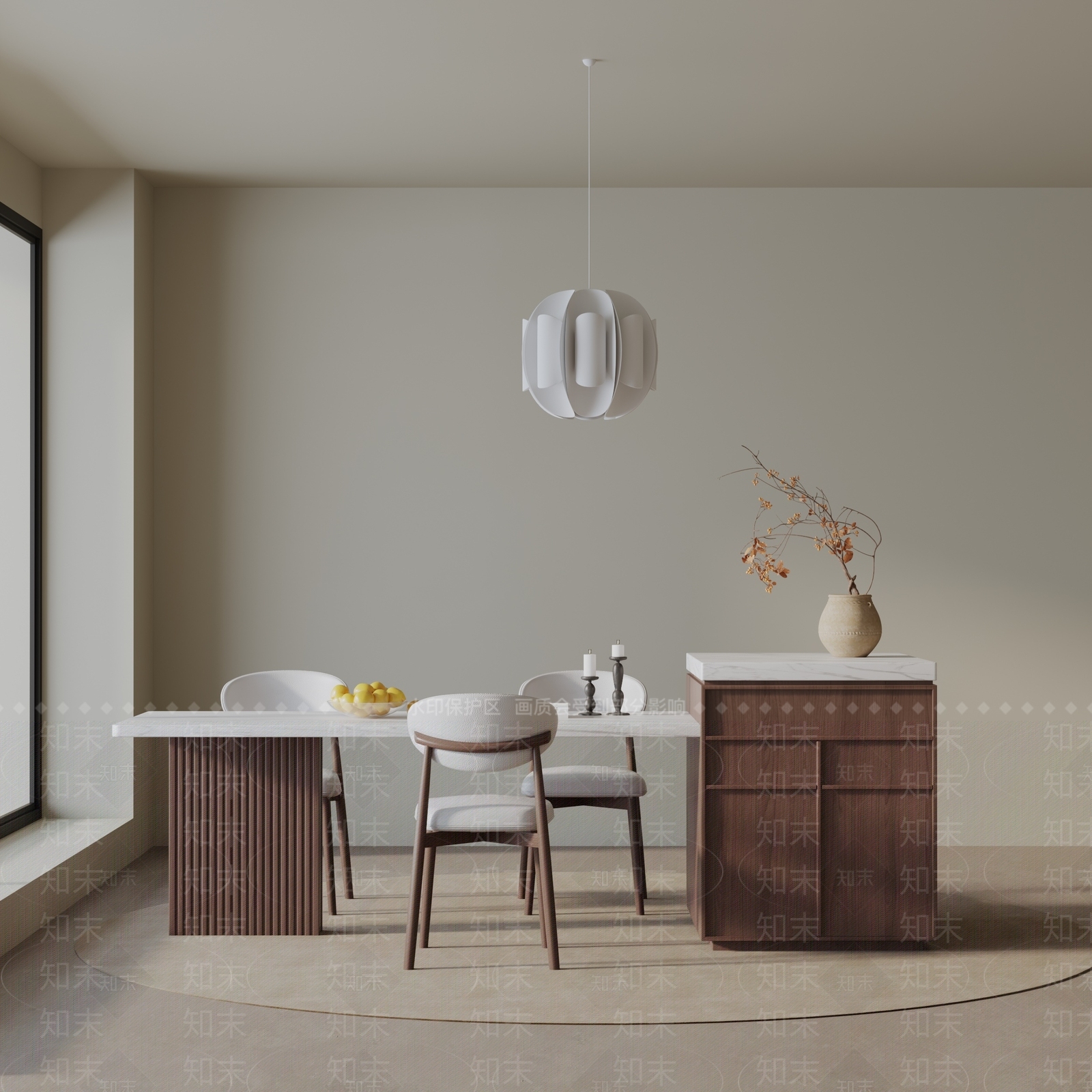 现代餐桌3D模型下载【ID:1196523107】