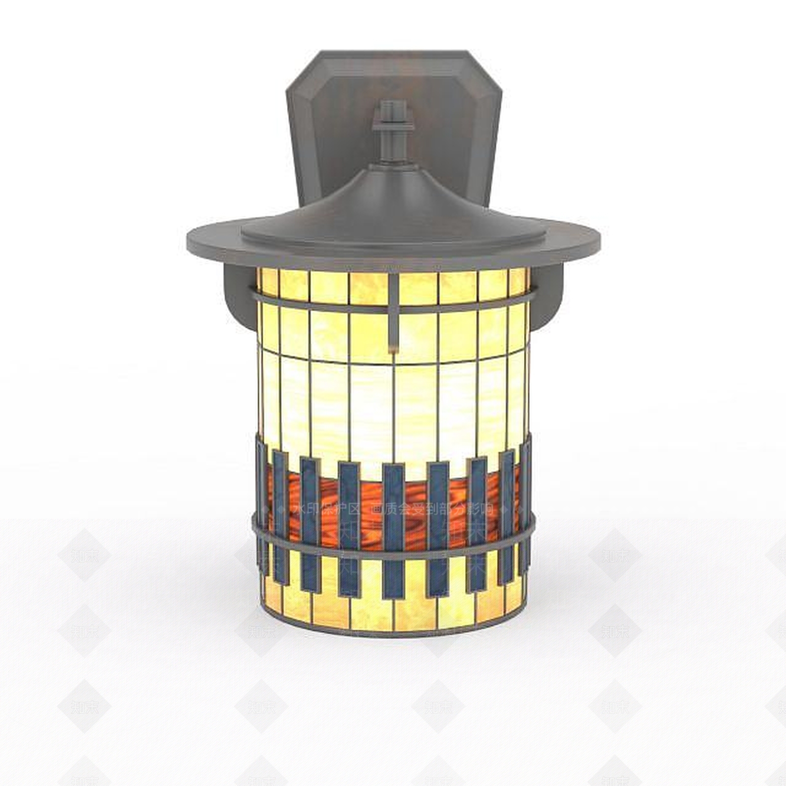 现代创意室外灯3D模型下载【ID:1196527885】