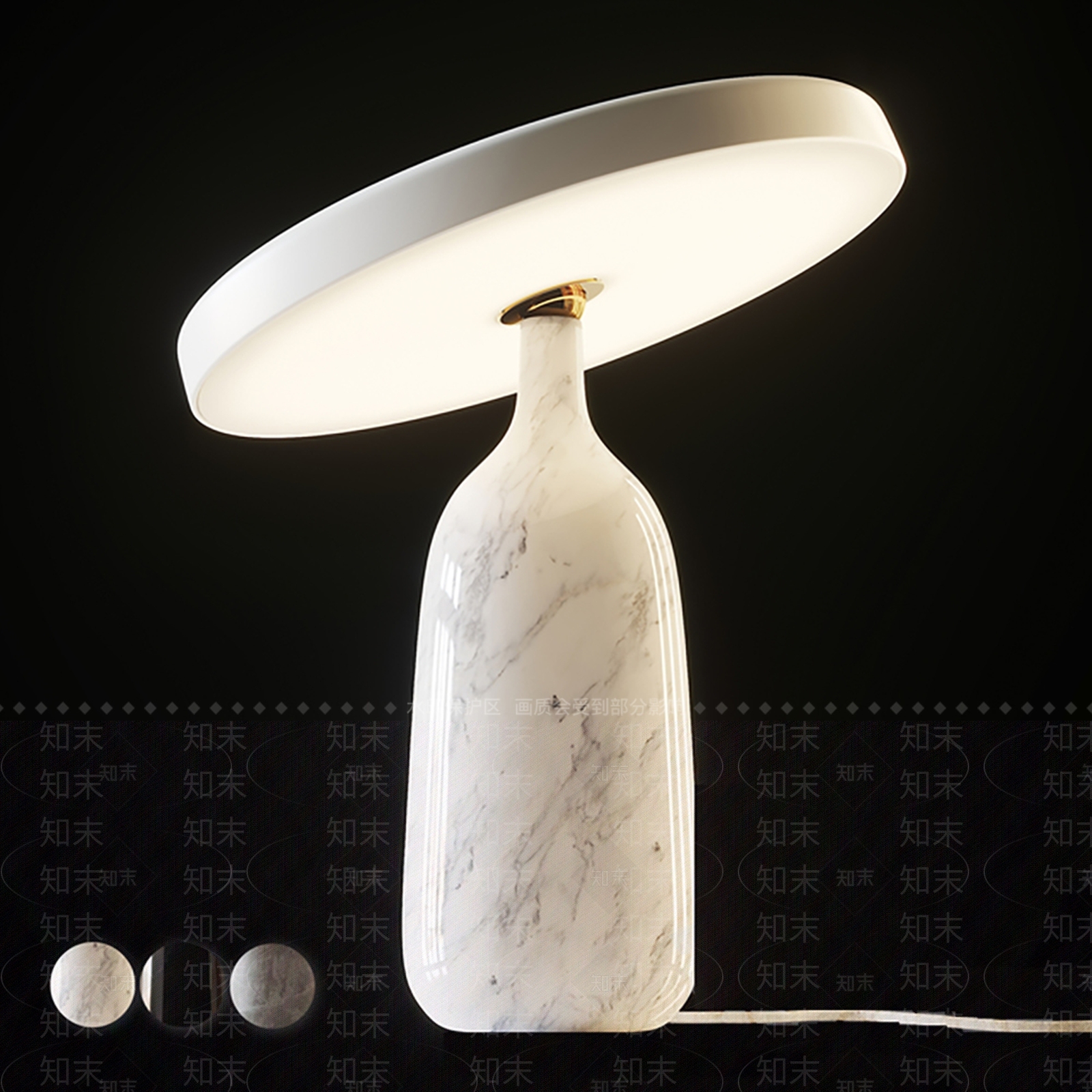 现代轻奢台灯3D模型下载【ID:1196528231】