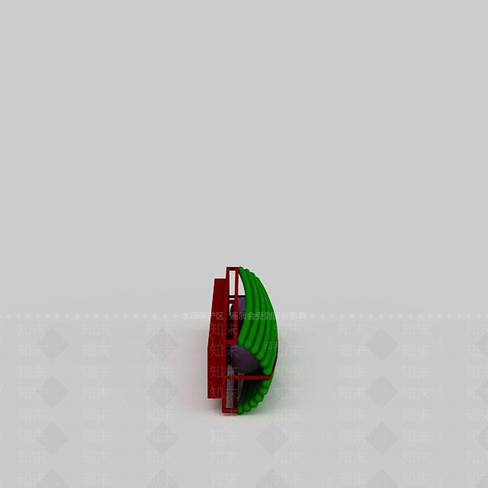 现代绿色水晶灯3D模型下载【ID:1196528809】