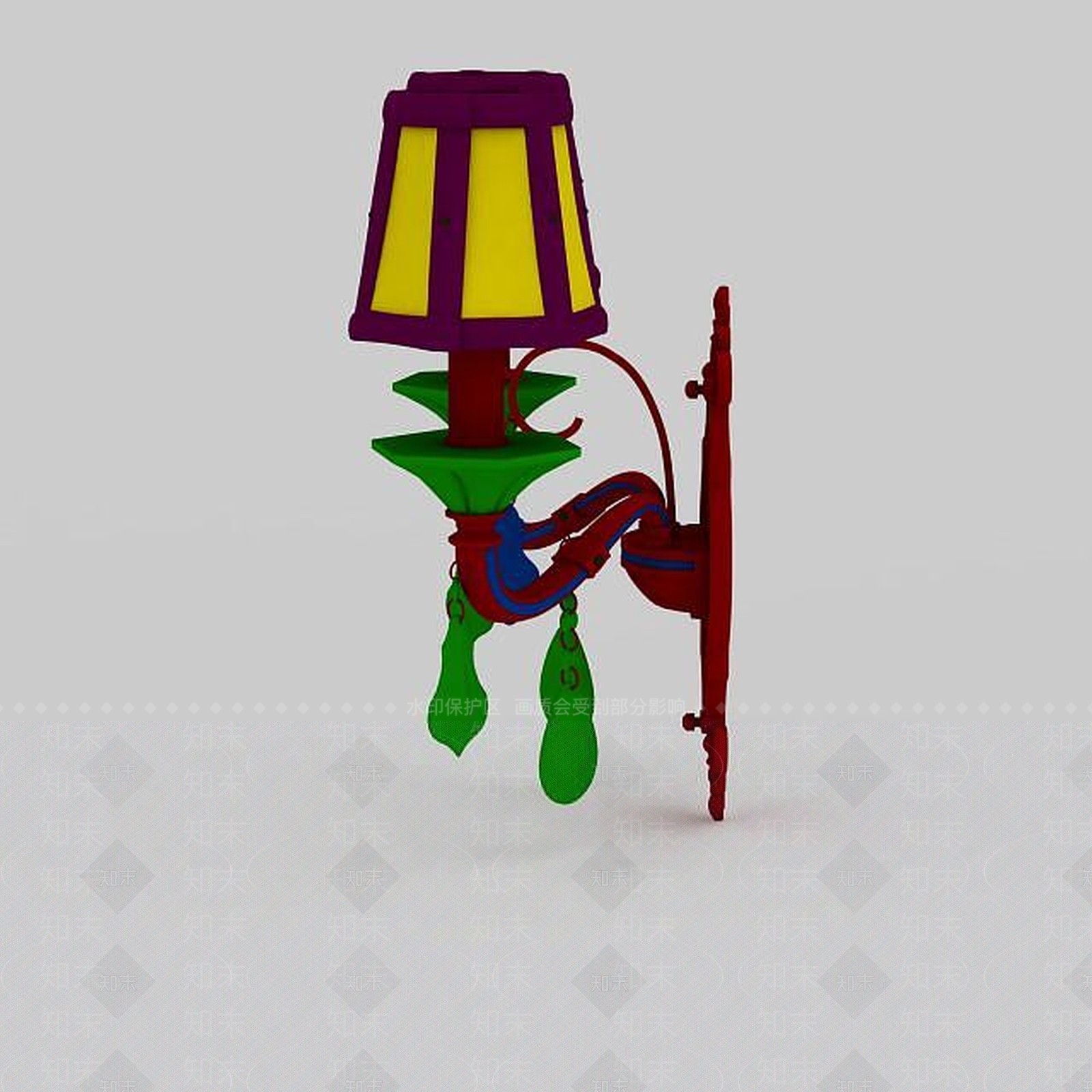 现代壁灯3D模型下载【ID:1196530302】