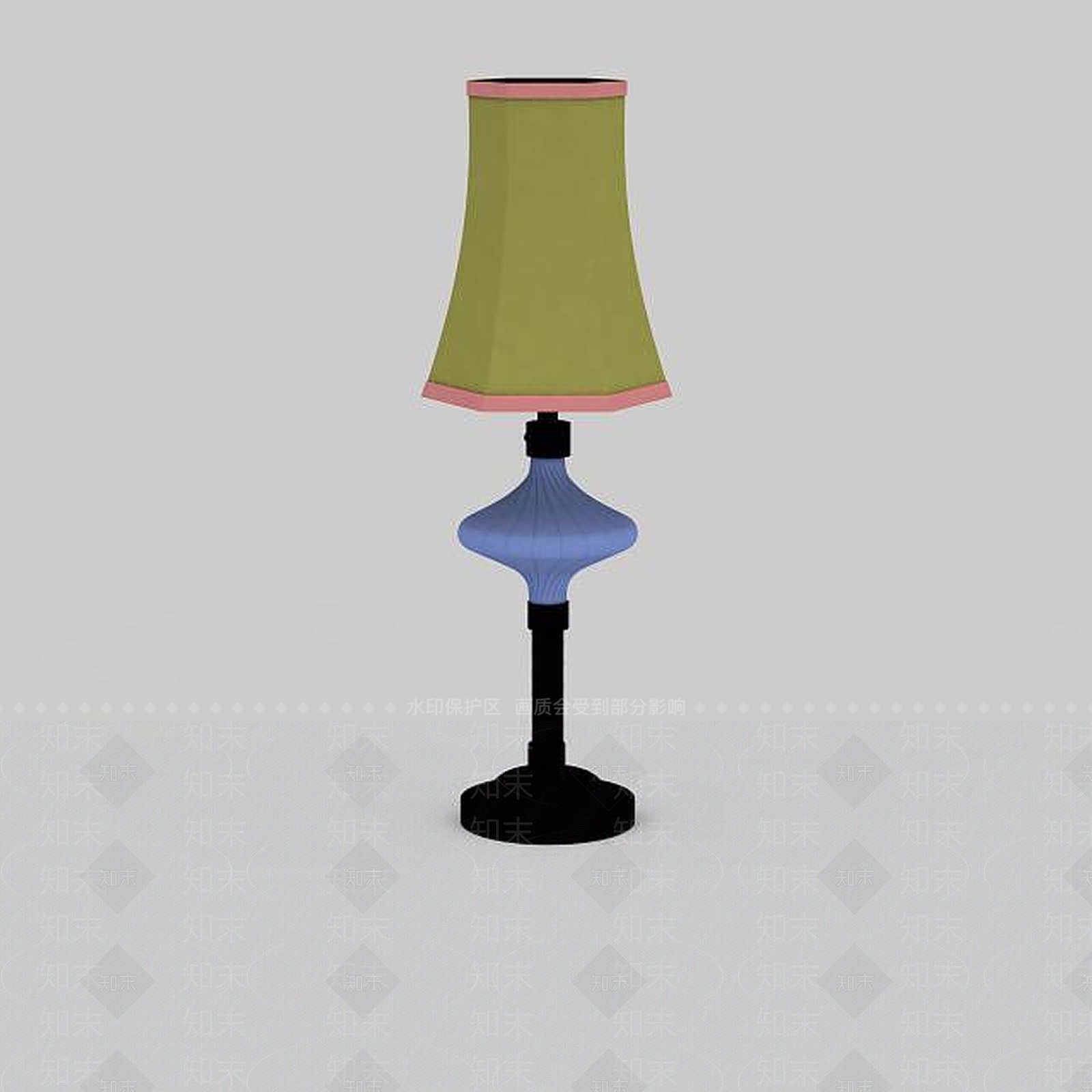 现代卧室台灯3D模型下载【ID:1196530491】