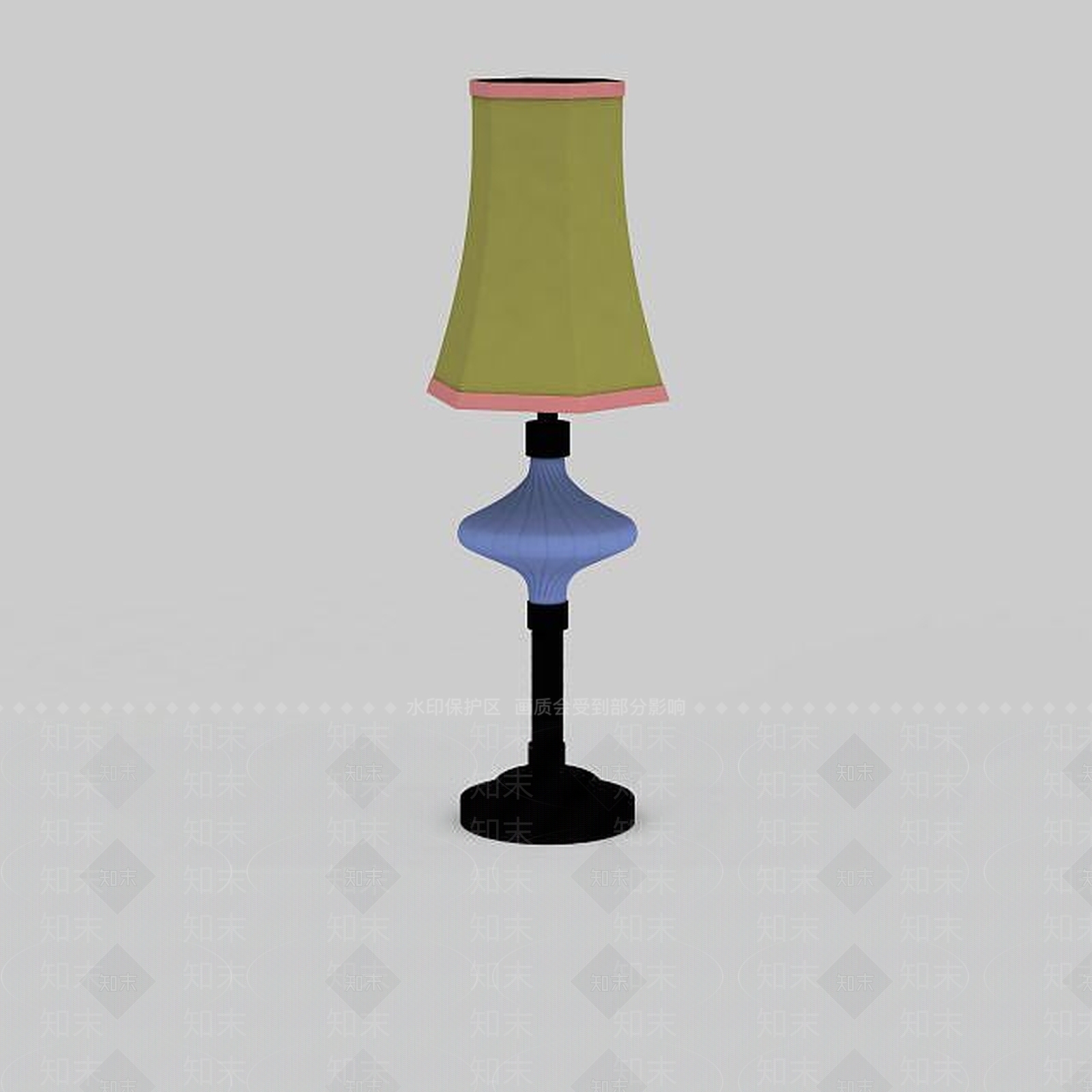 现代卧室台灯3D模型下载【ID:1196530491】